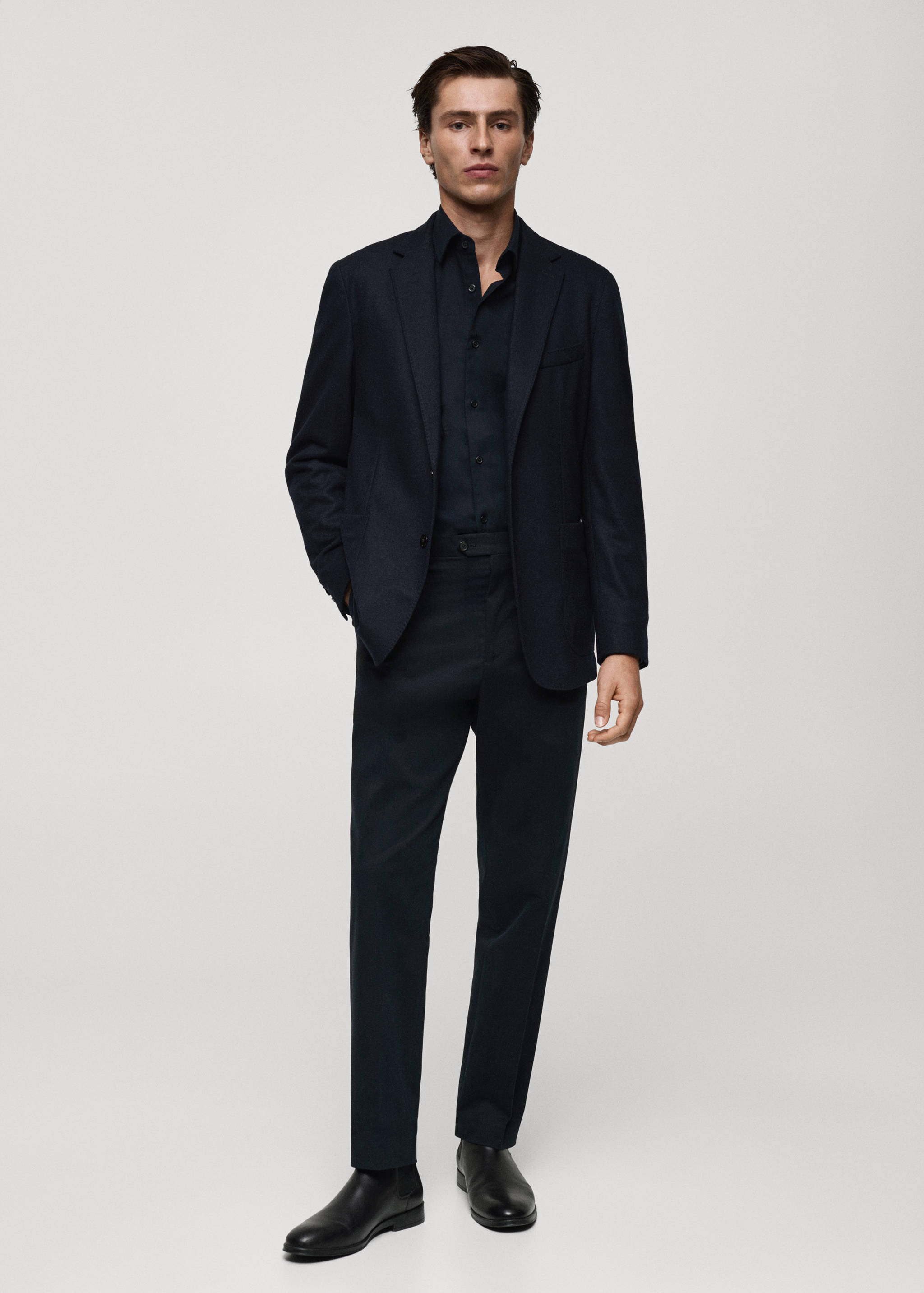 Americana franela lana virgen - Plano general