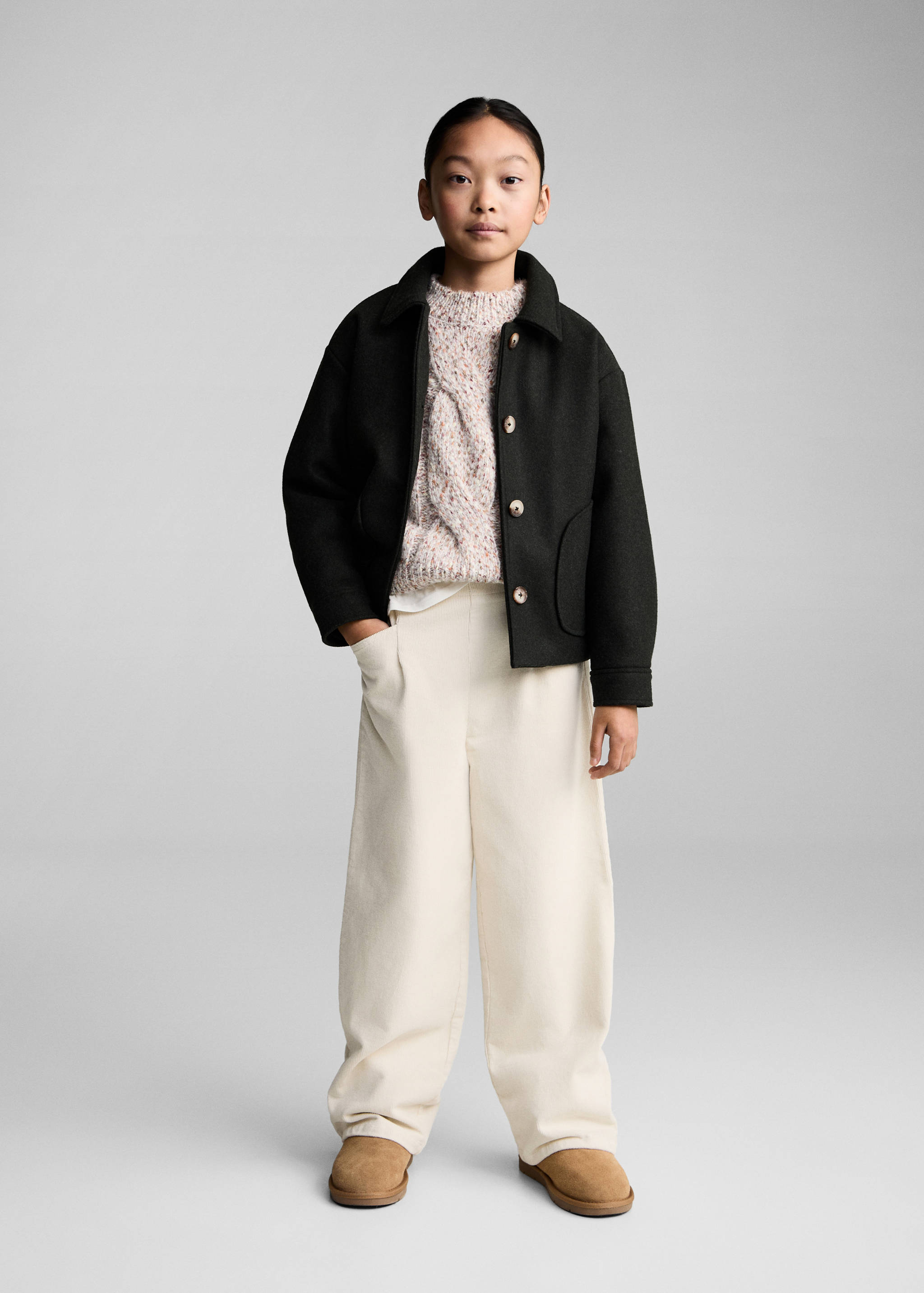 Pantalón culotte pana - Plano general