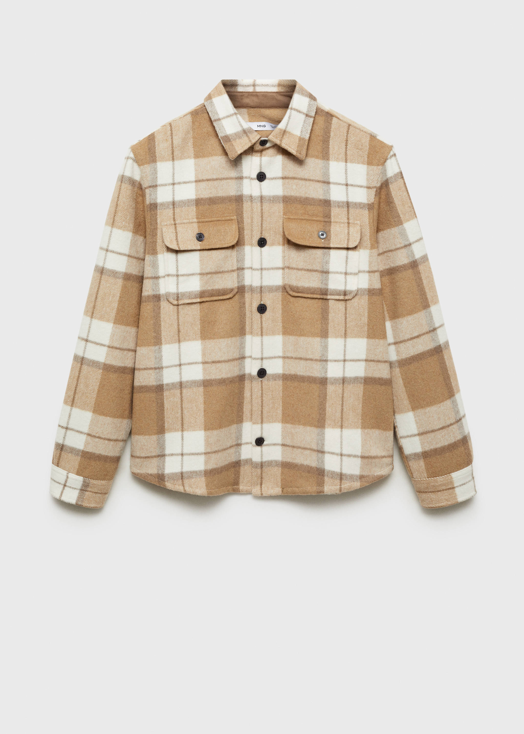 Check flannel overshirt - Article without model