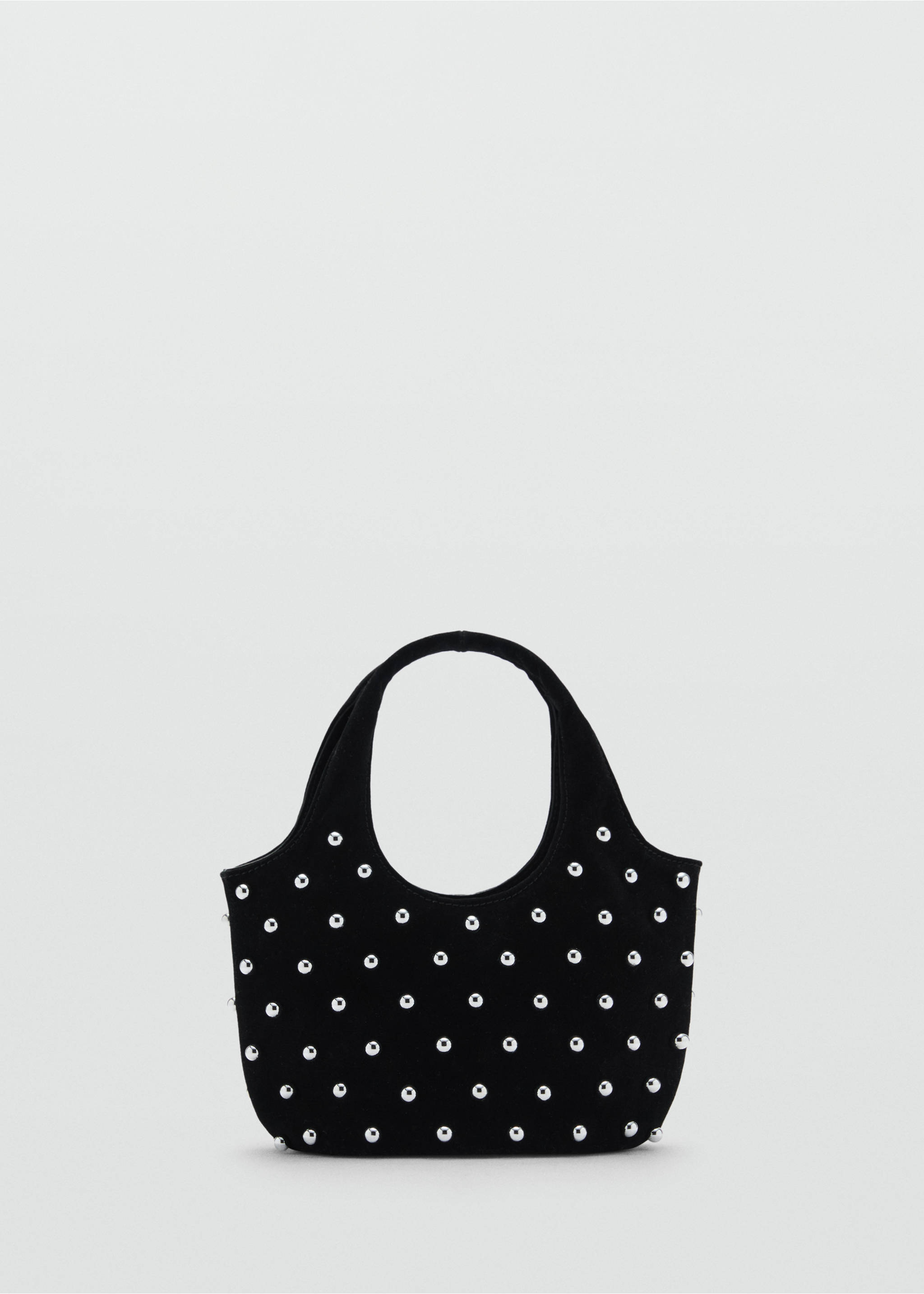 Sac porté main studs décoratifs - Article sans modèle, Noir. Ref: 77057930-00.
