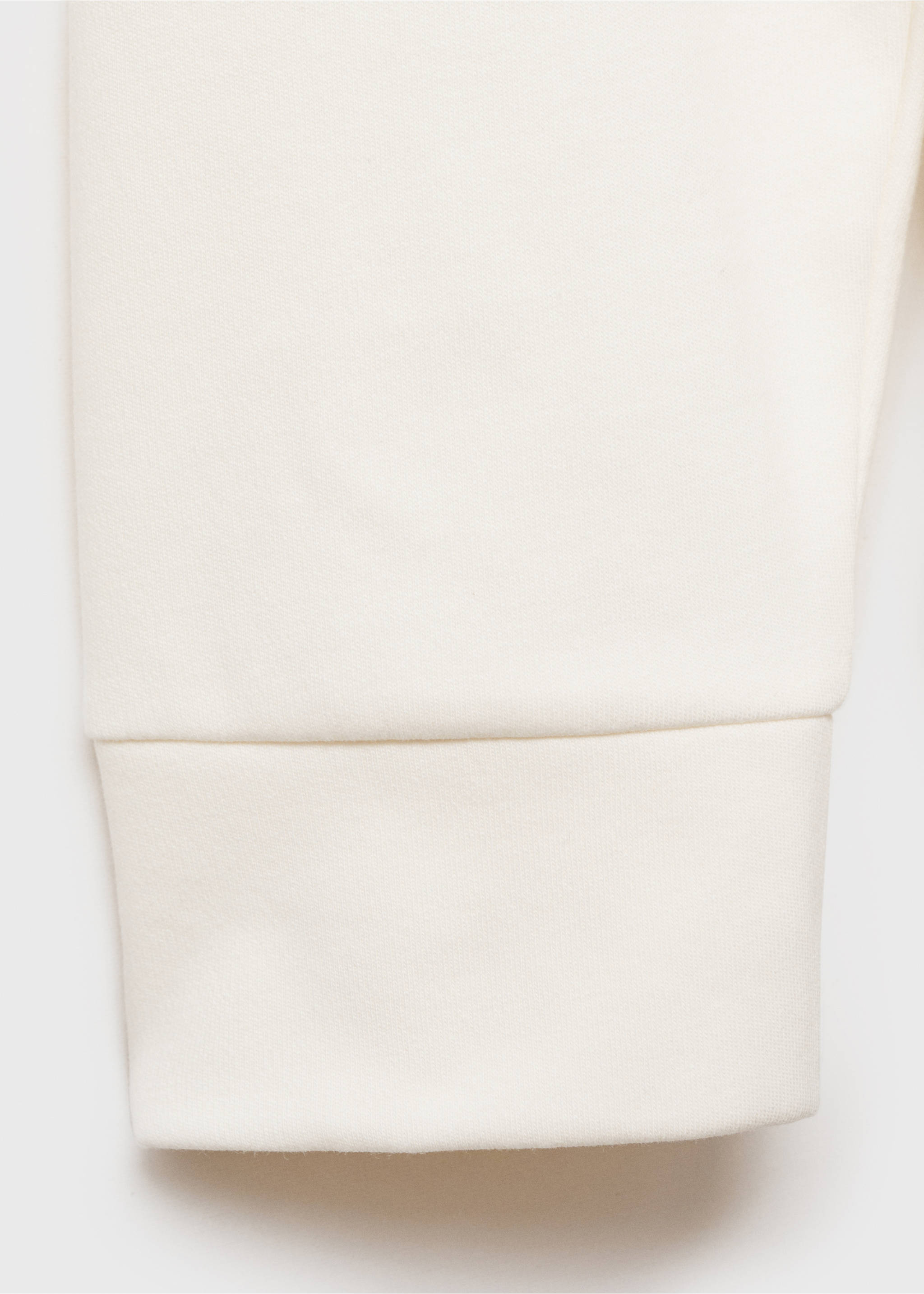 Baumwollshirt mit hohem Kragen - Detail des Artikels 0, Ecru. Ref: 77057932-00.