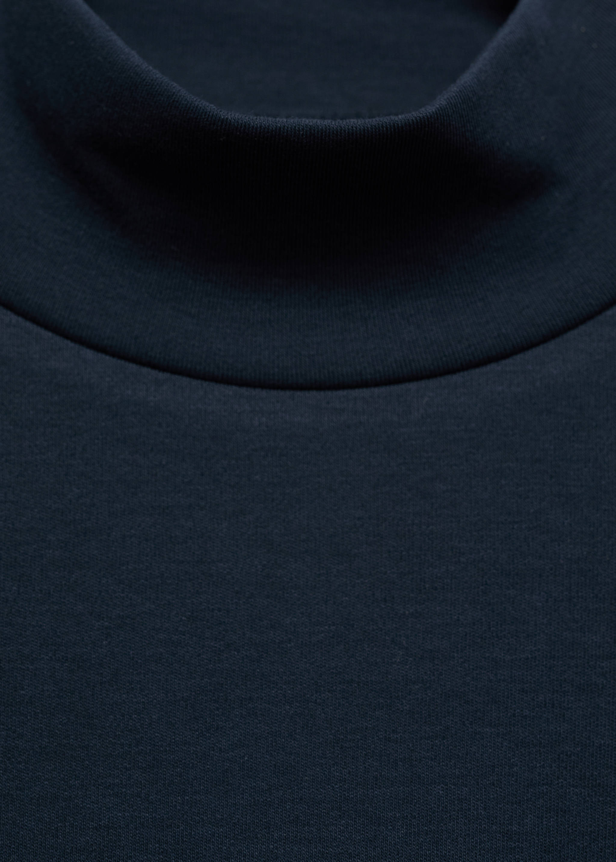 Cotton t-shirt with perkins neck - Details of the article 8