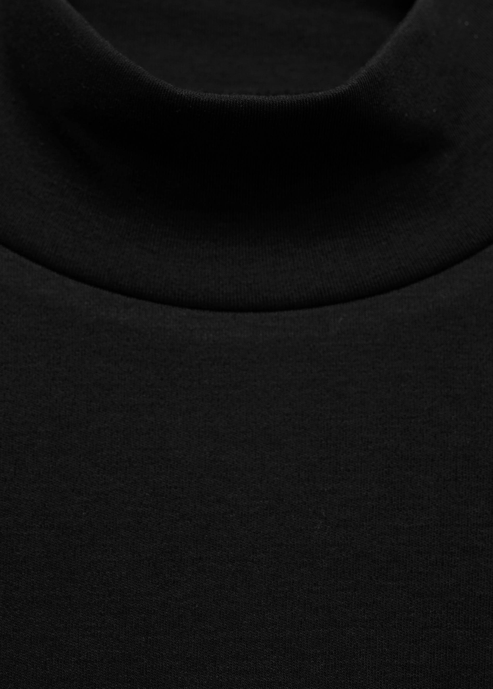 Cotton t-shirt with perkins neck - Details of the article 8