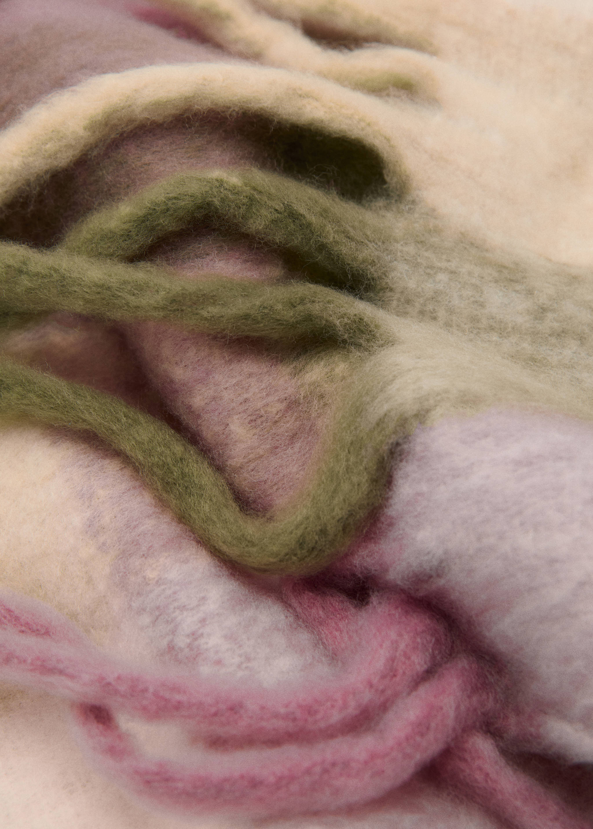 Tricolour check scarf - Medium plane