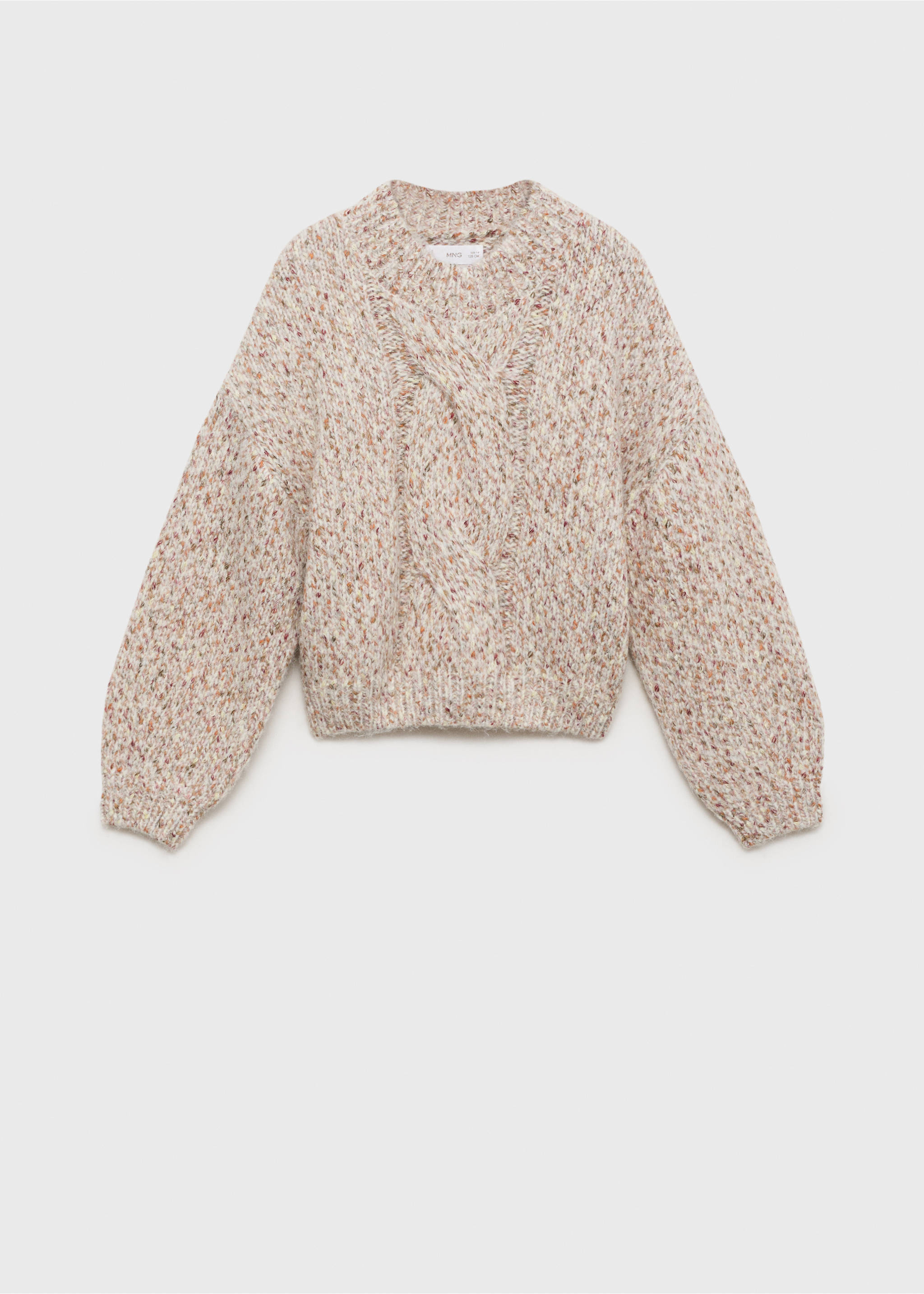 Pullover mit Zopfmuster - Artikel ohne Model, Rosa. Ref: 77057935-00.