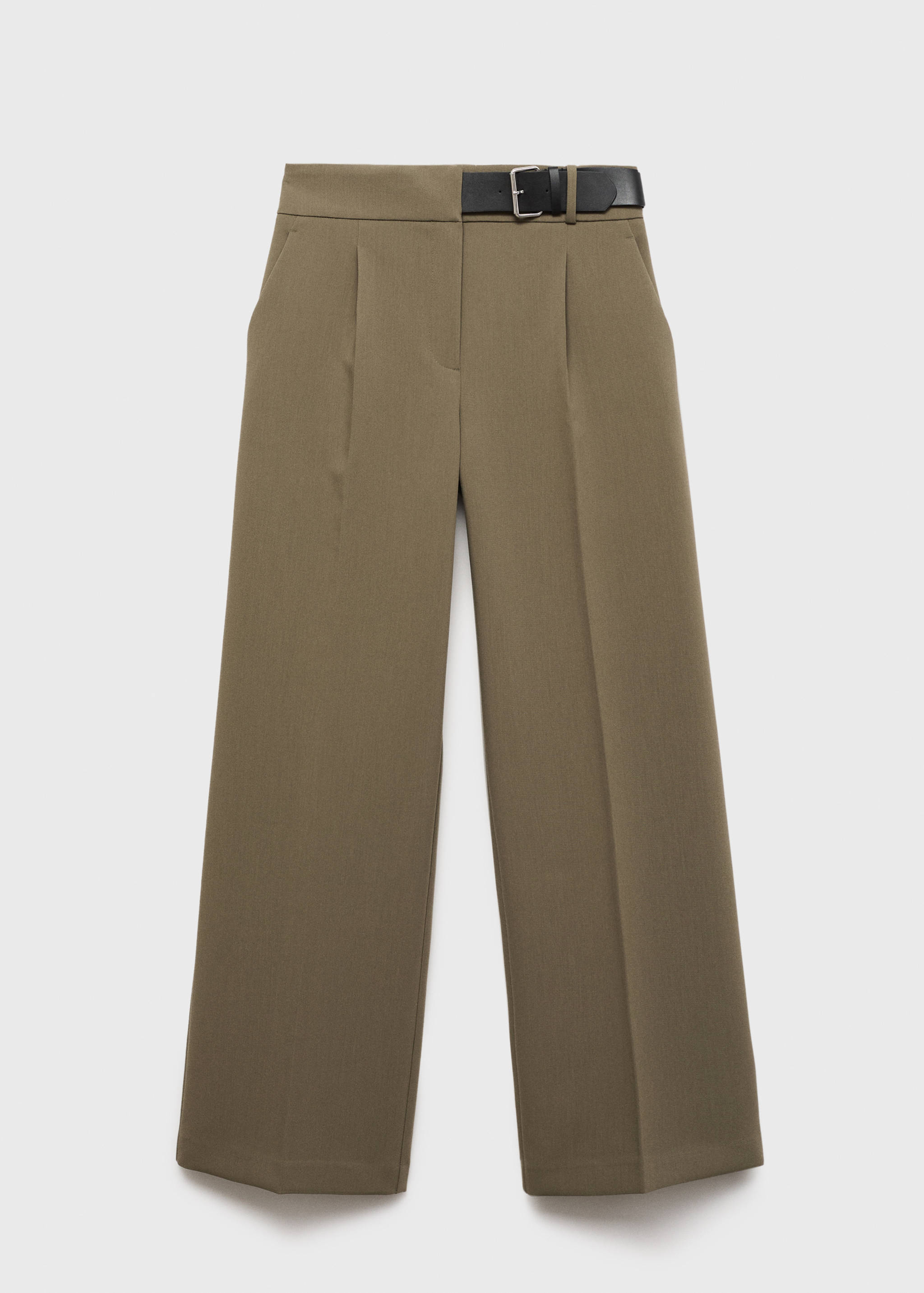 Belt straight-fit pants - Article without model