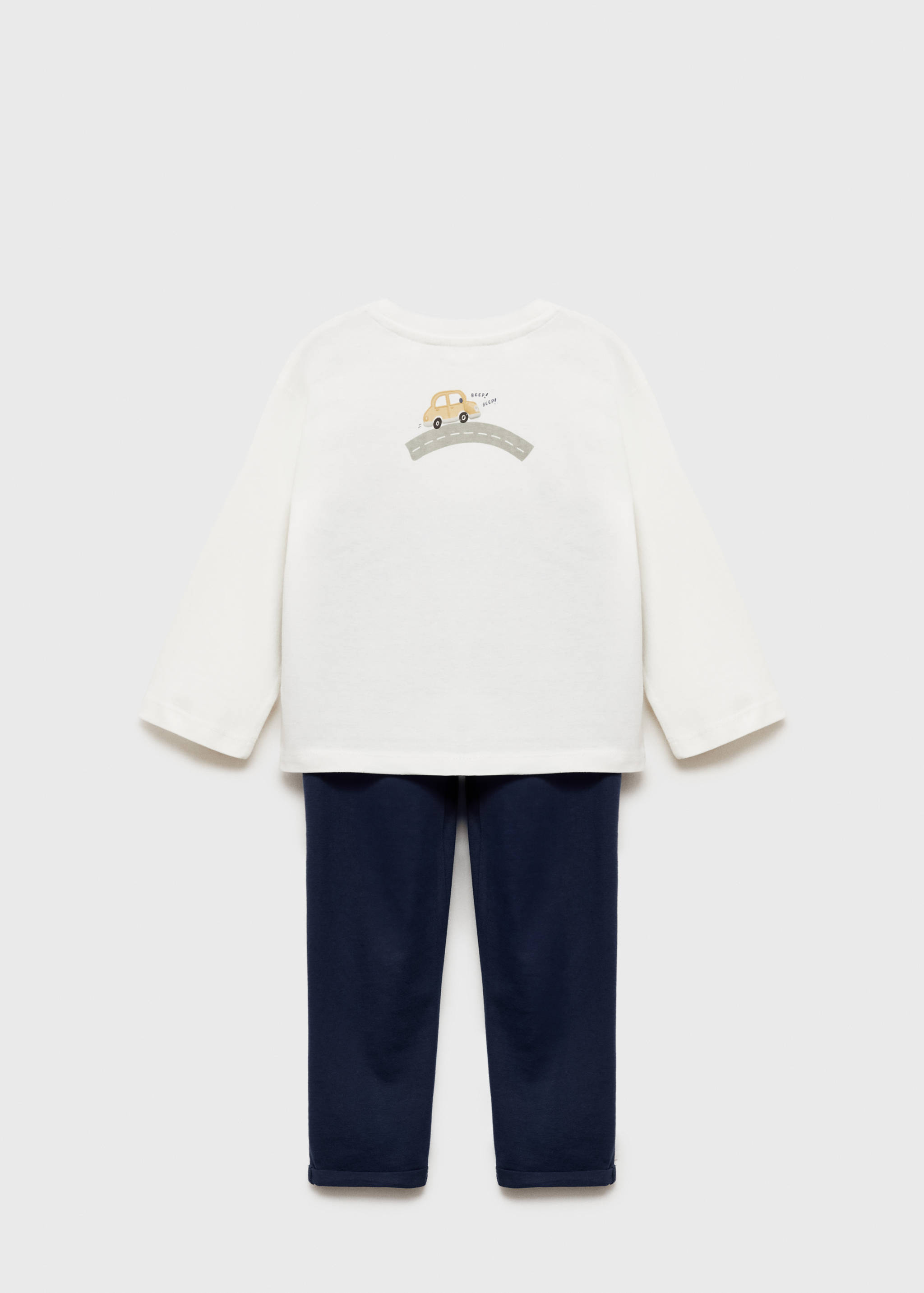 Printed long pyjamas - Reverse of the article