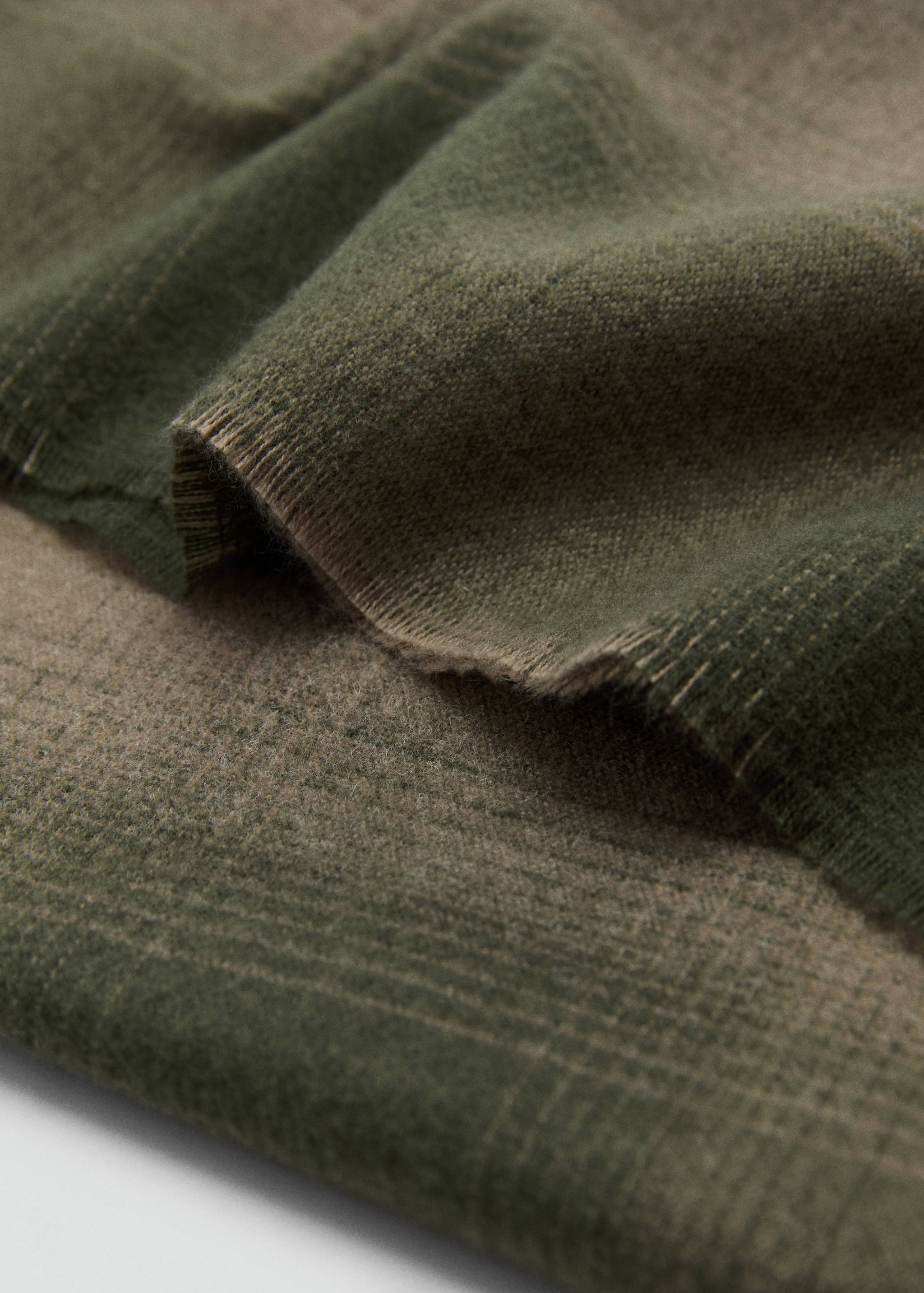 Flannel check scarf - Medium plane