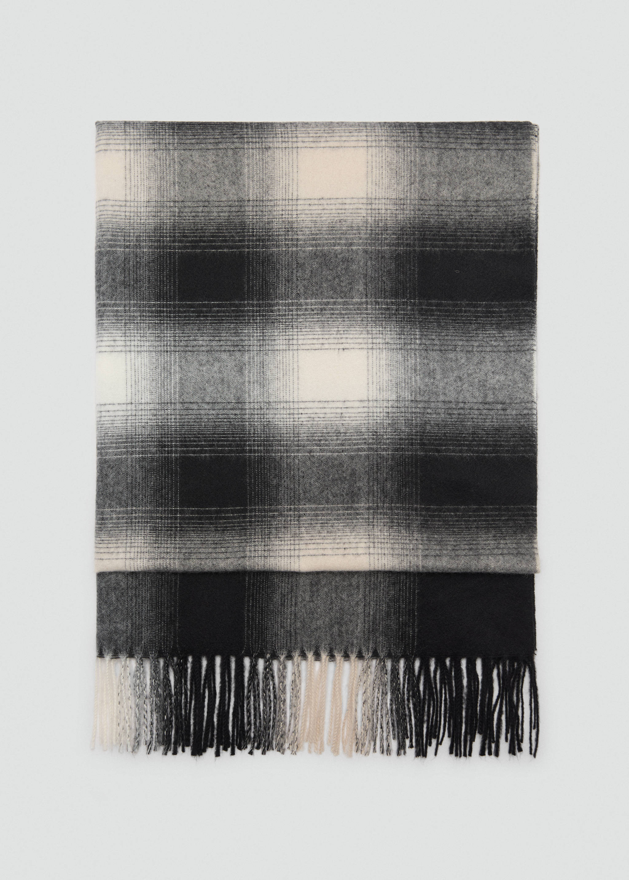 Flannel check scarf - Article without model