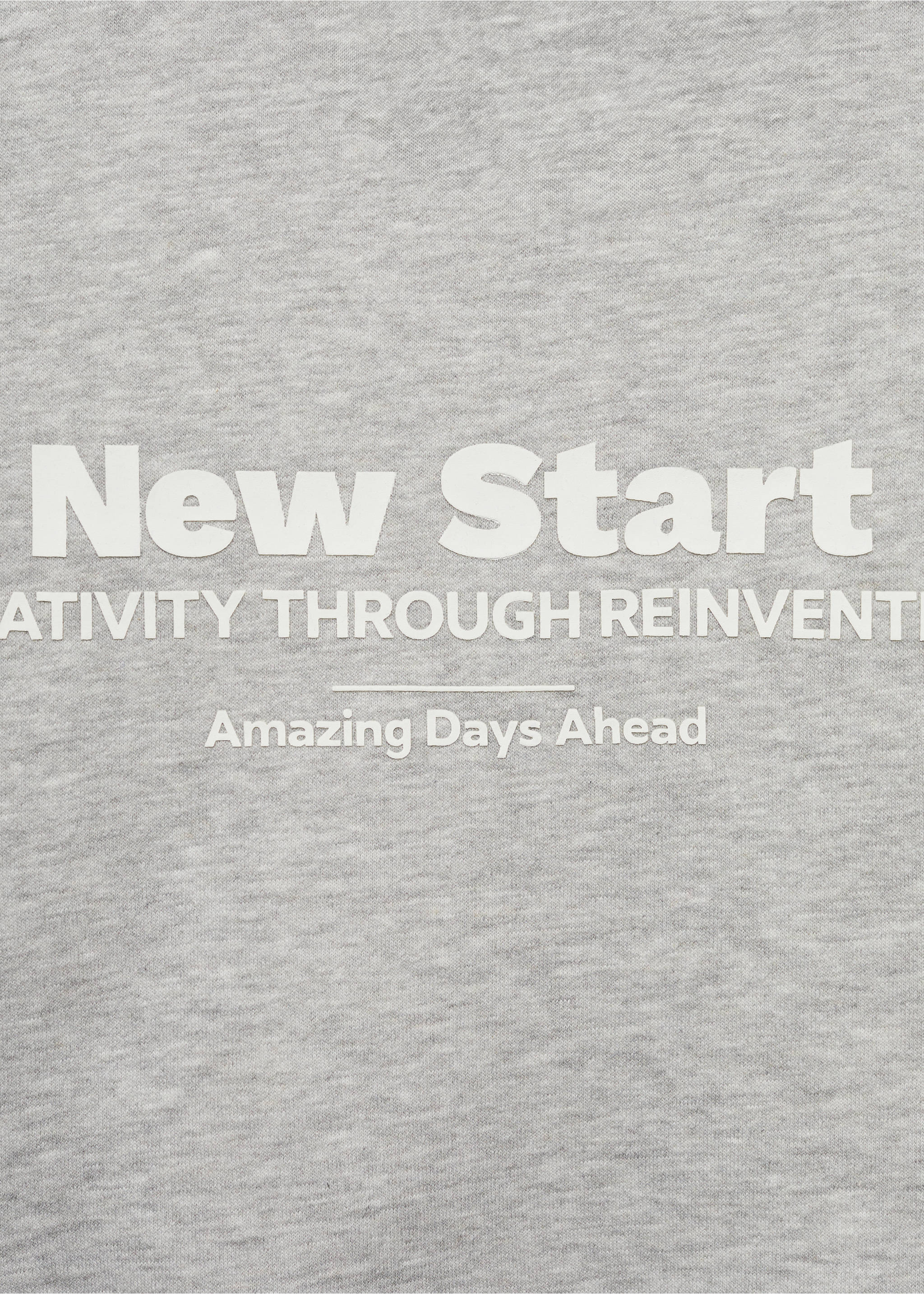 Printed hoodie - Details of the article 0, Medium Heather Grey. Ref: 77058267-00.