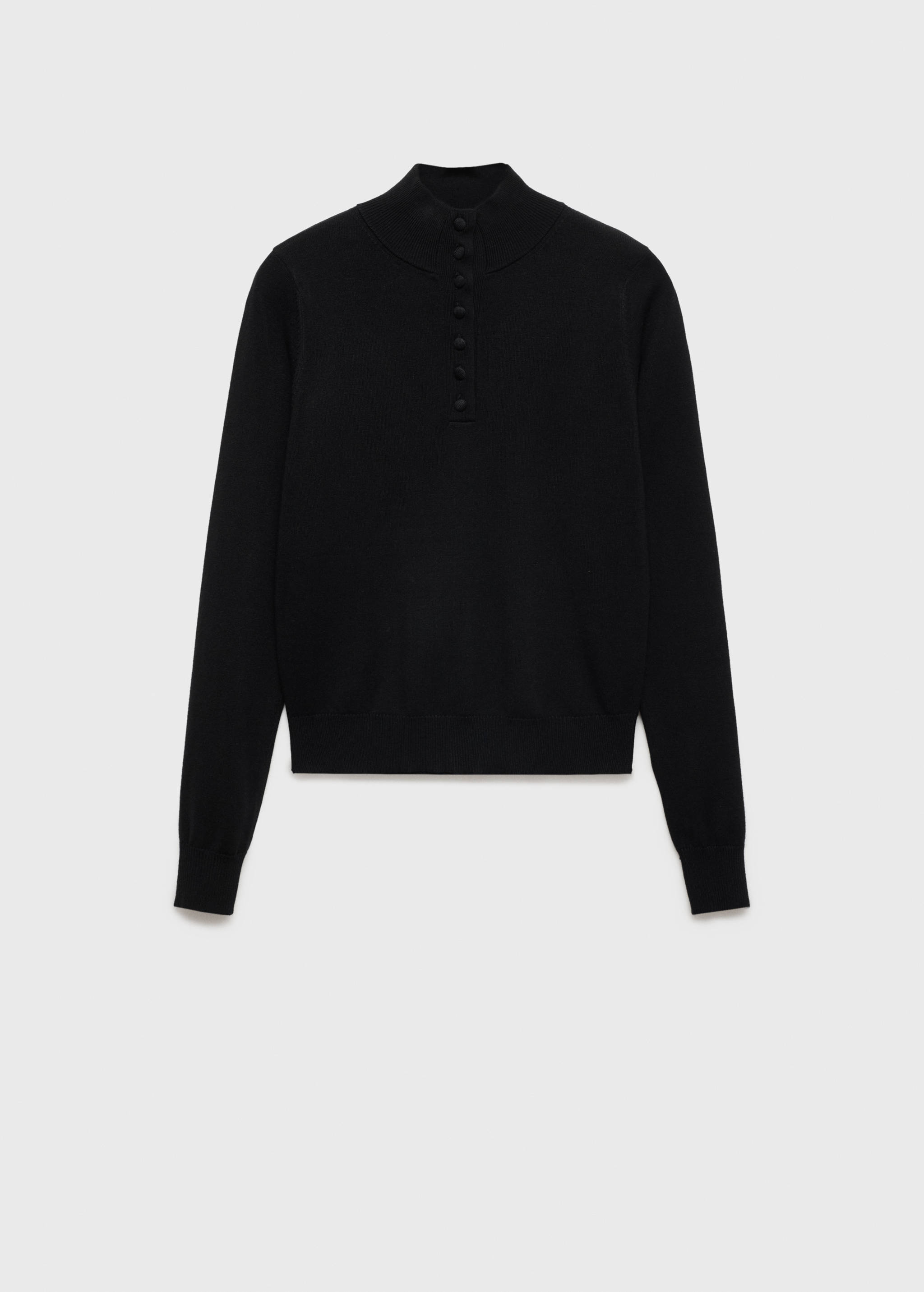 Fine knit sweater with buttons - Article without model