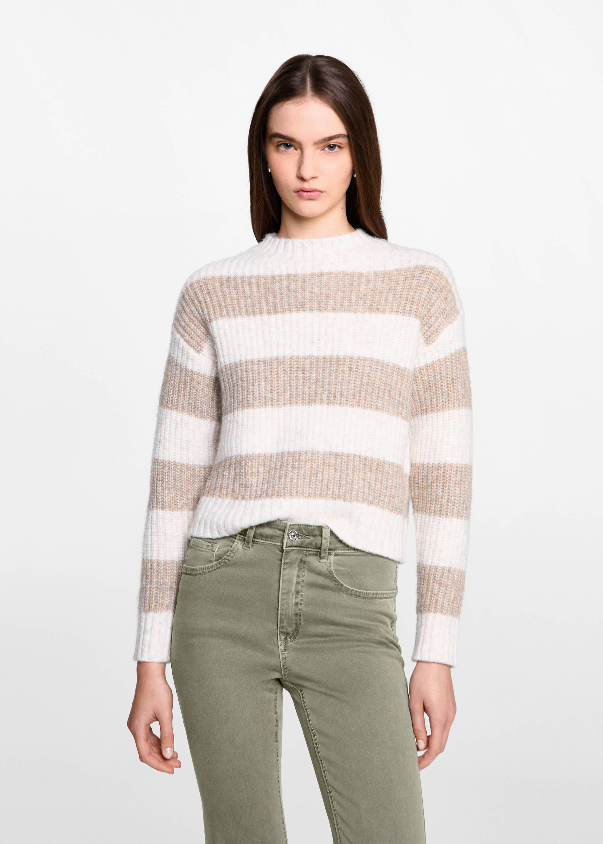 Flared pants - Medium plane, Medium Green. Ref: 77058273-00.