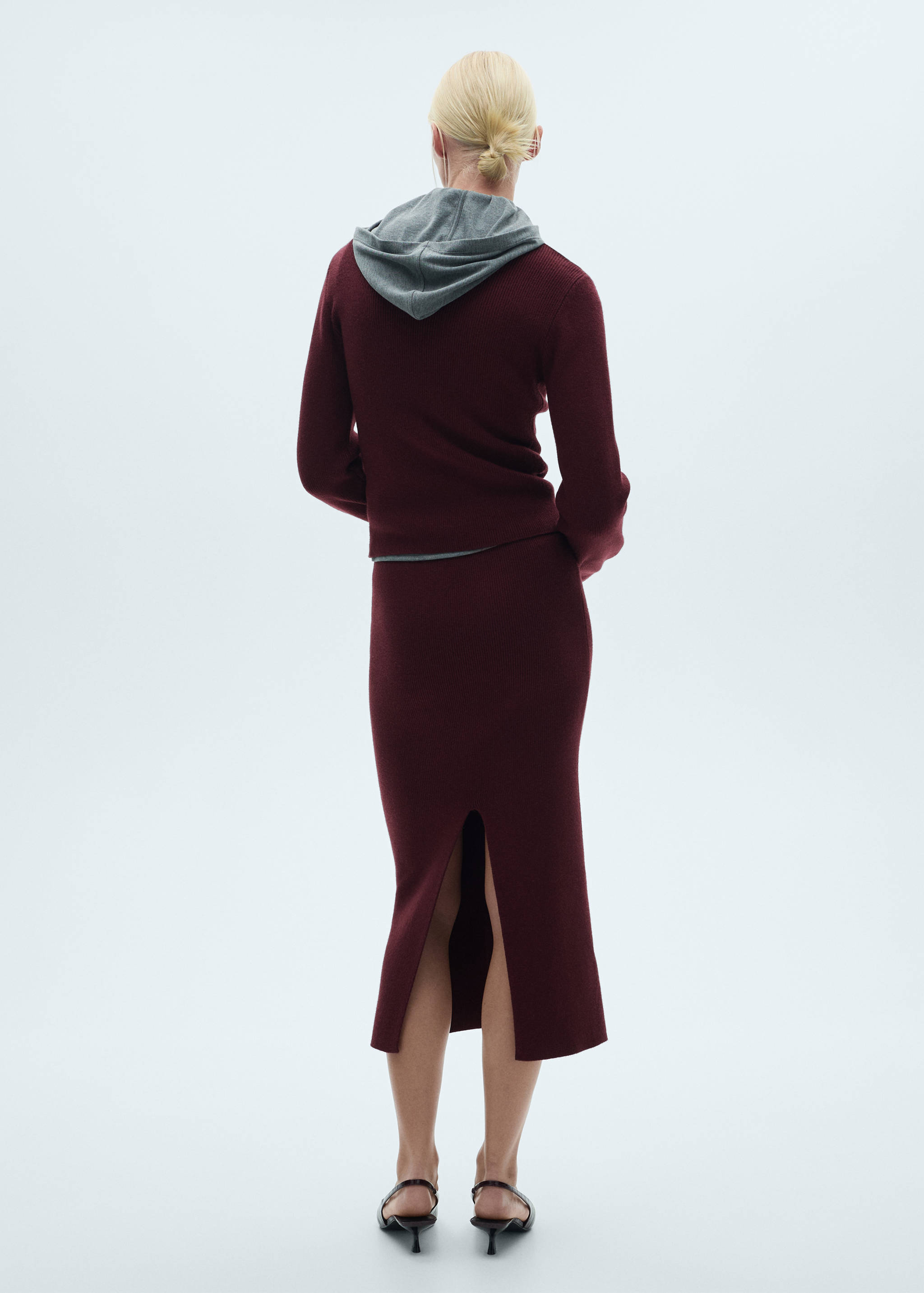 Jersey canalé cuello redondo - Reverso del artículo