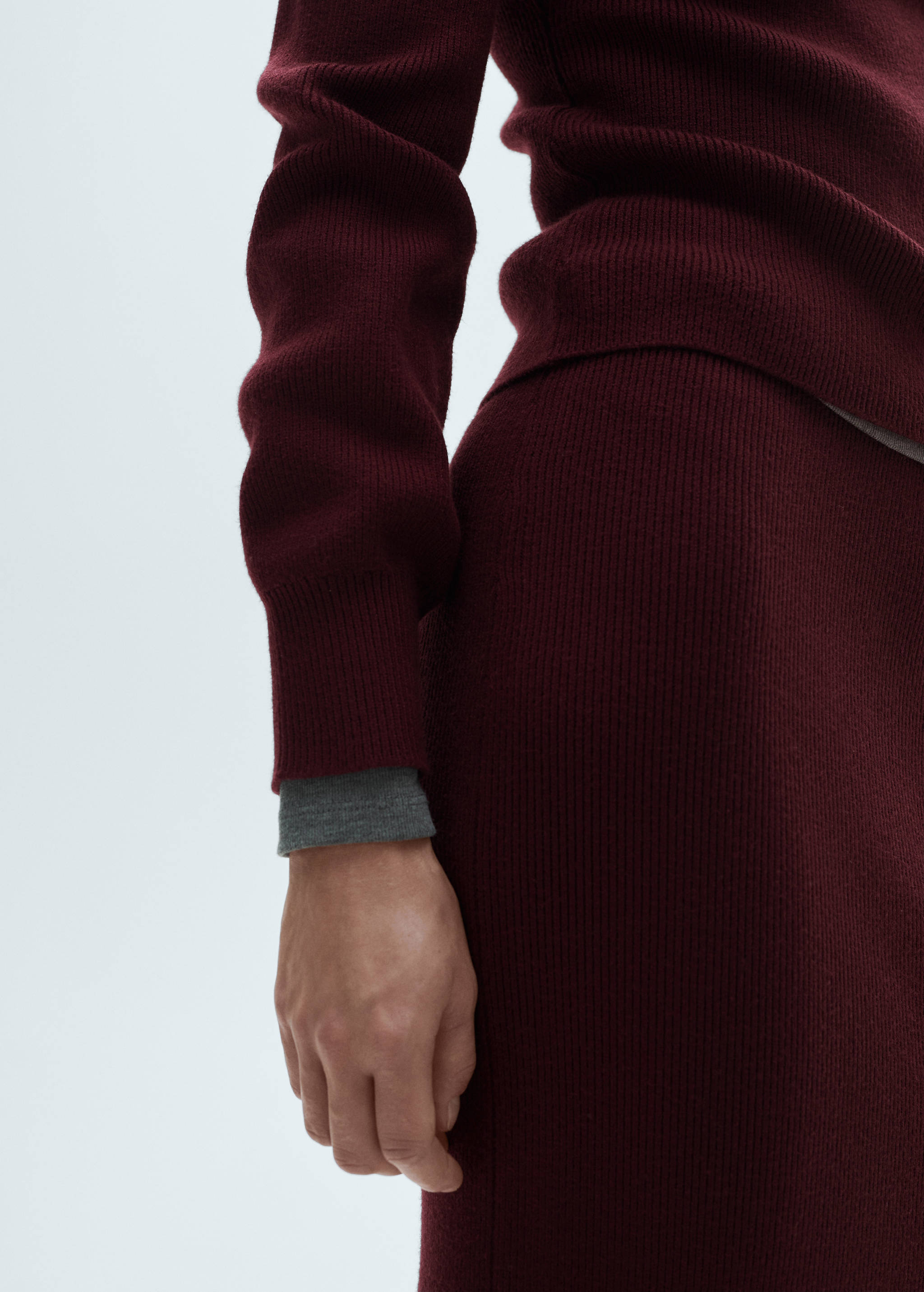 Jersey canalé cuello redondo - Detalle del artículo 6