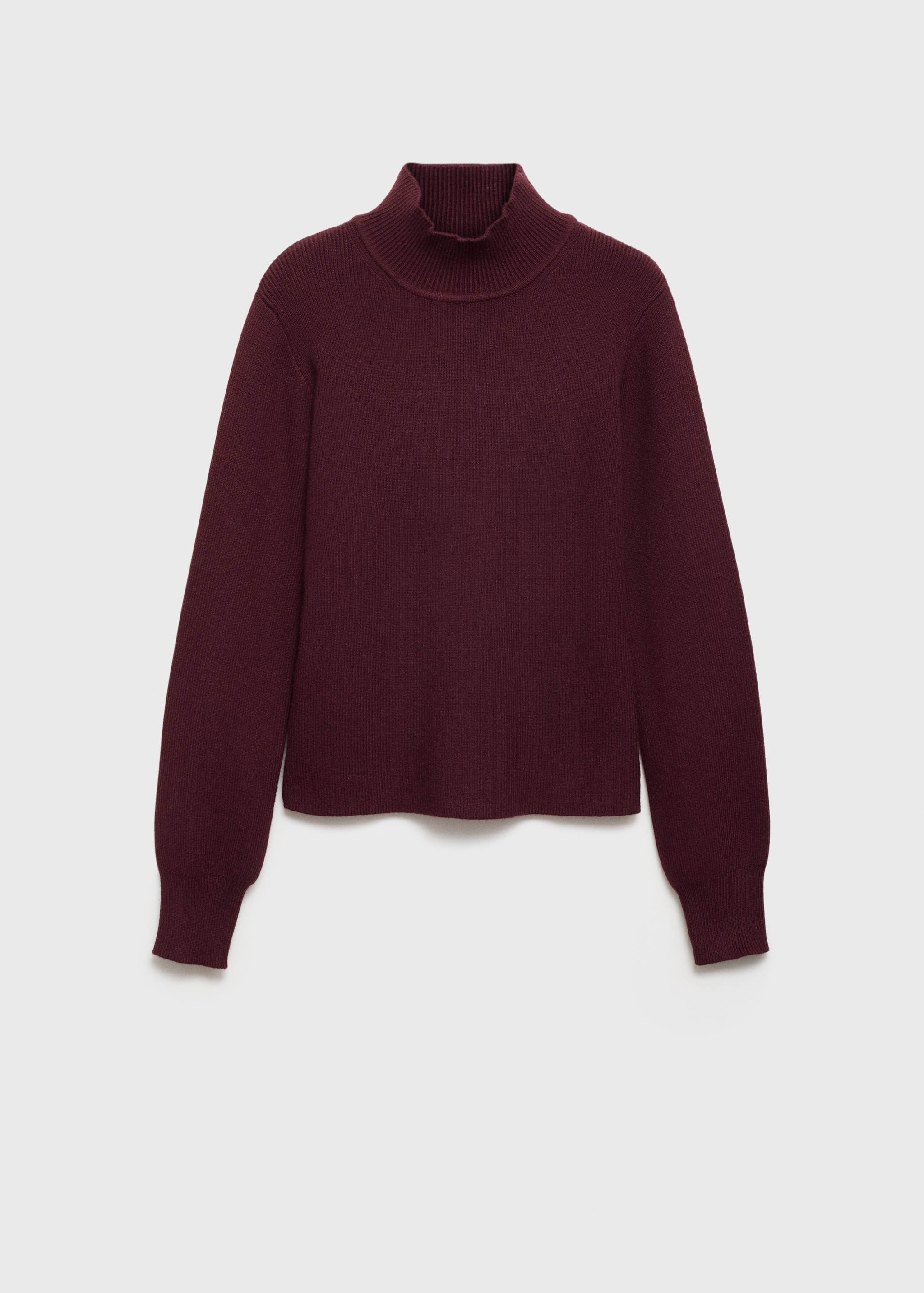 Camisola canelada de gola redonda - Artigo sem modelo