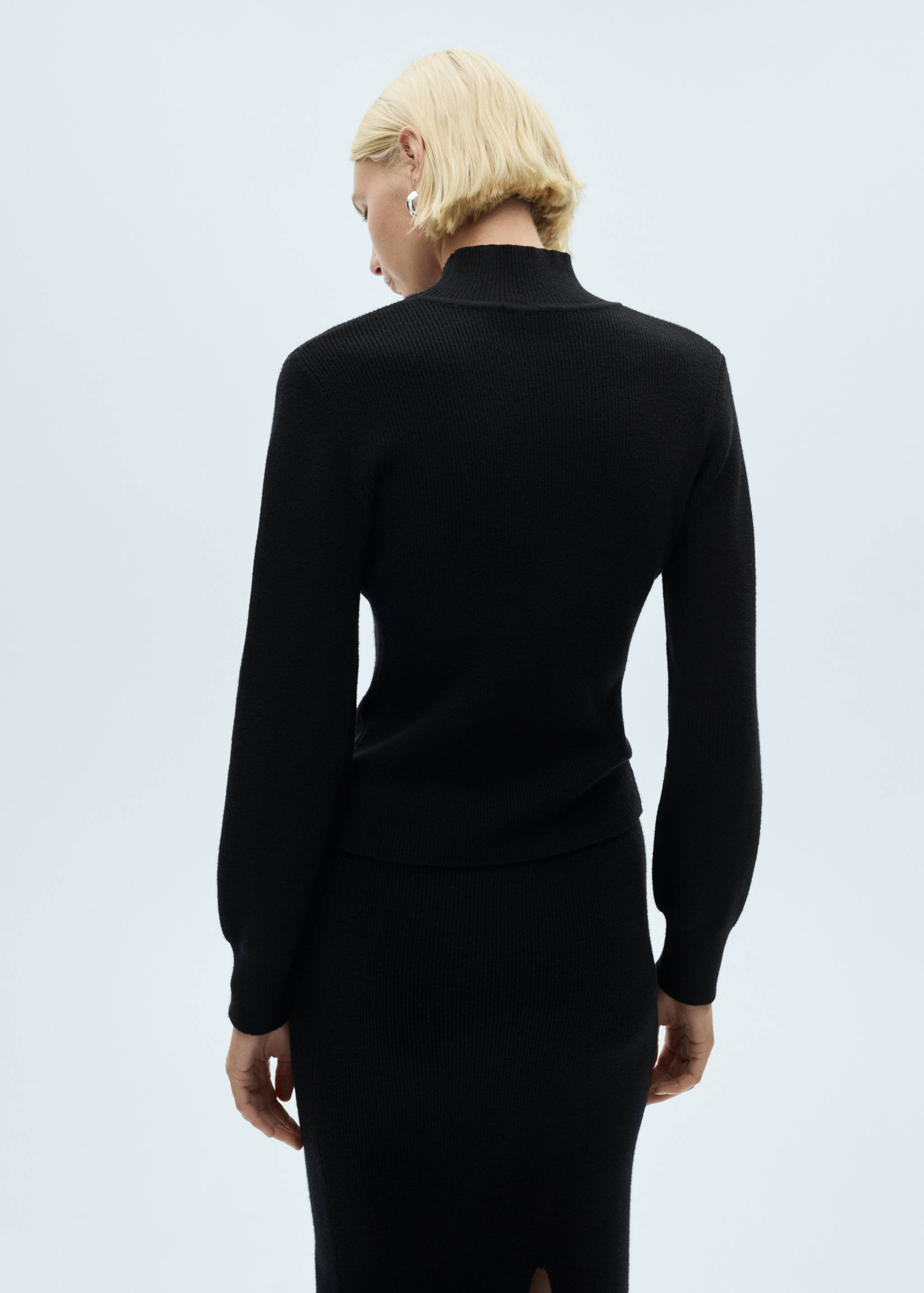 Jersey canalé cuello redondo - Reverso del artículo