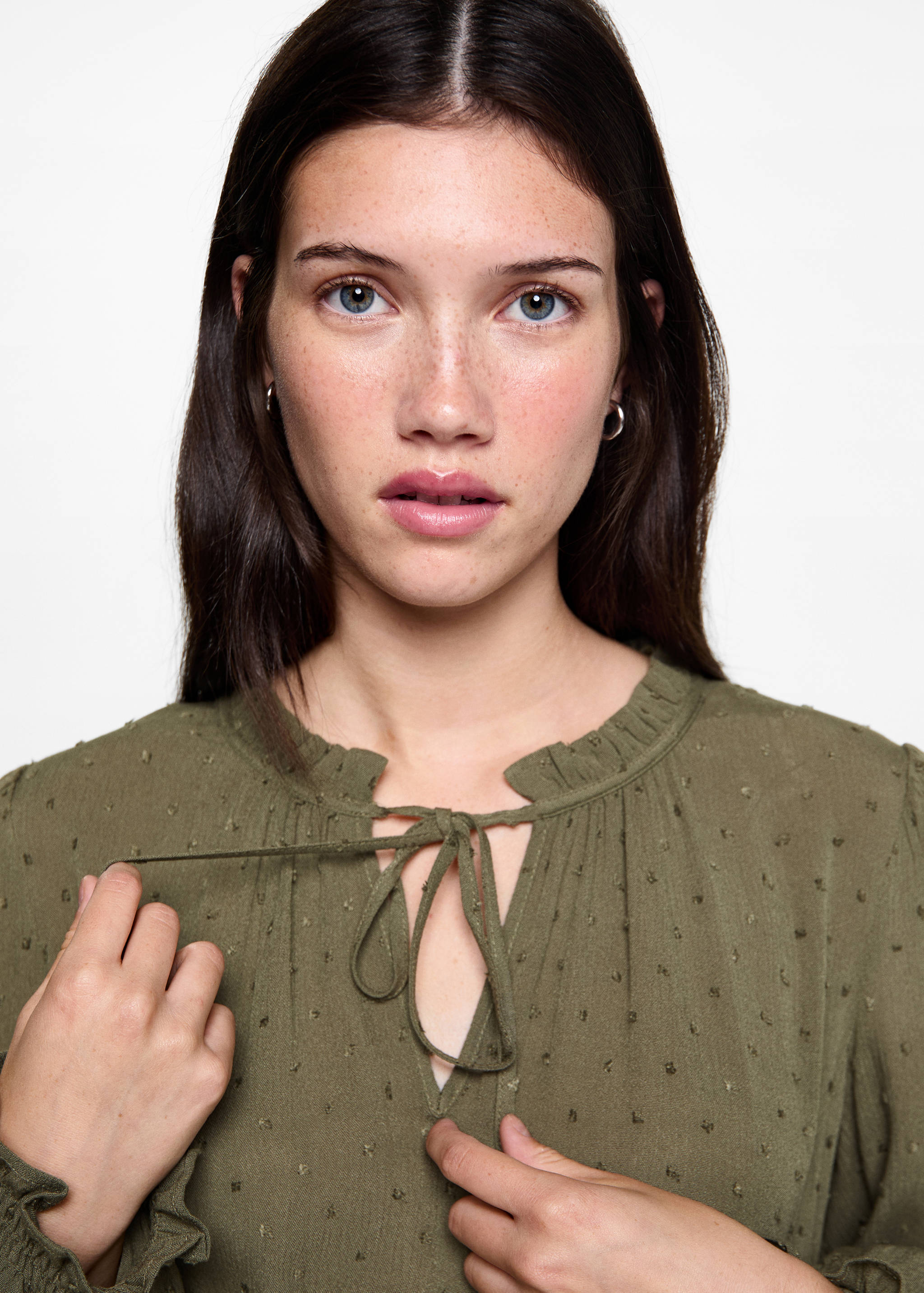 Vestido fruncido volantes - Detalle del artículo 1