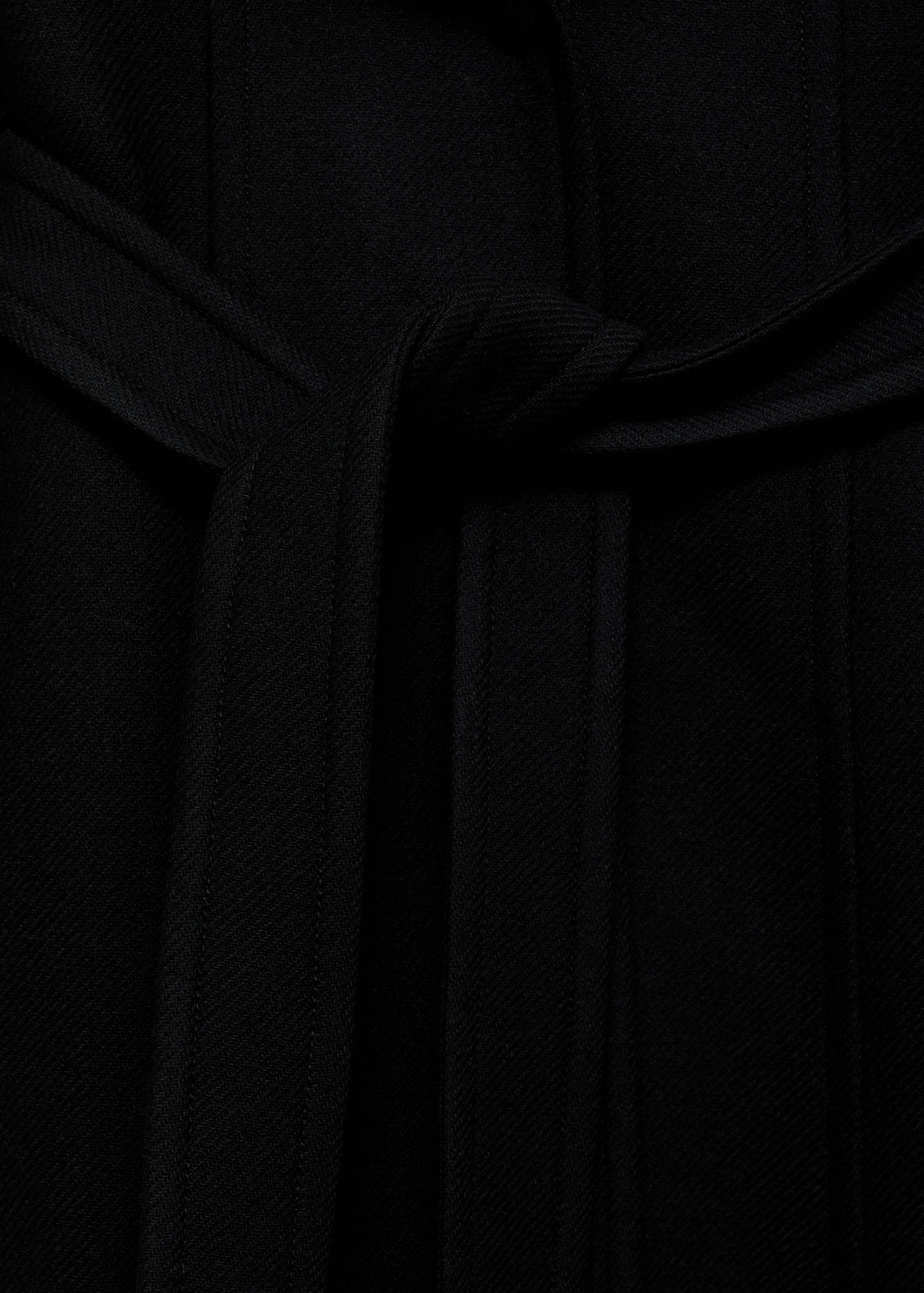 Abrigo lana cuello pelo desmontable - Detalle del artículo 0