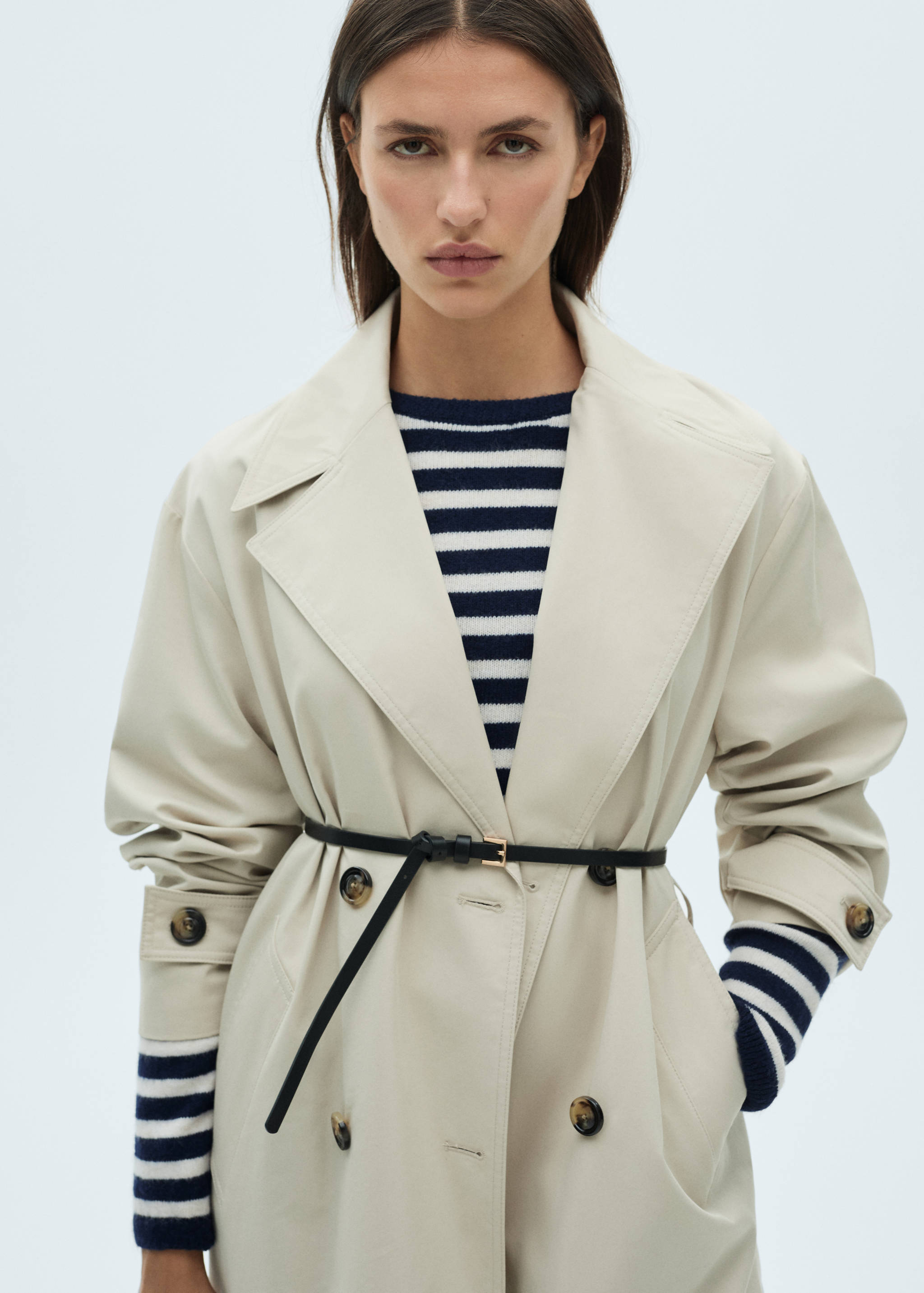 Striped sweater dress - Medium plane