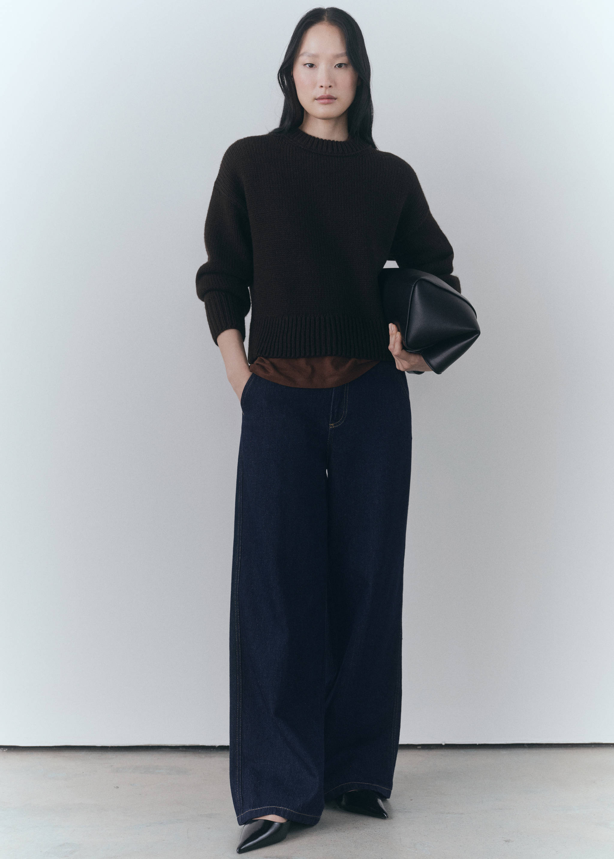 Wide leg rinse-wash jeans - Details of the article 2