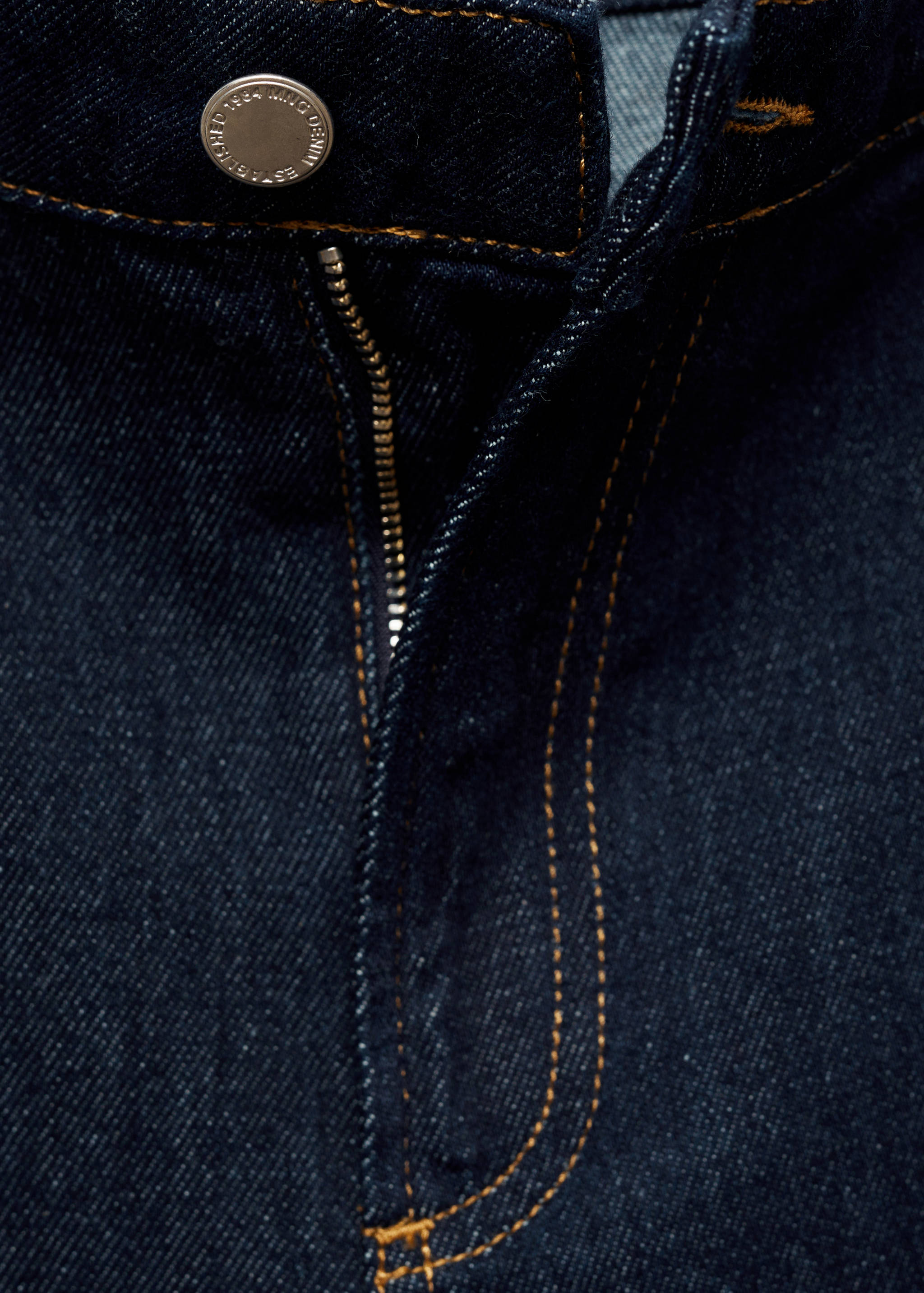 Wide leg rinse-wash jeans - Details of the article 0