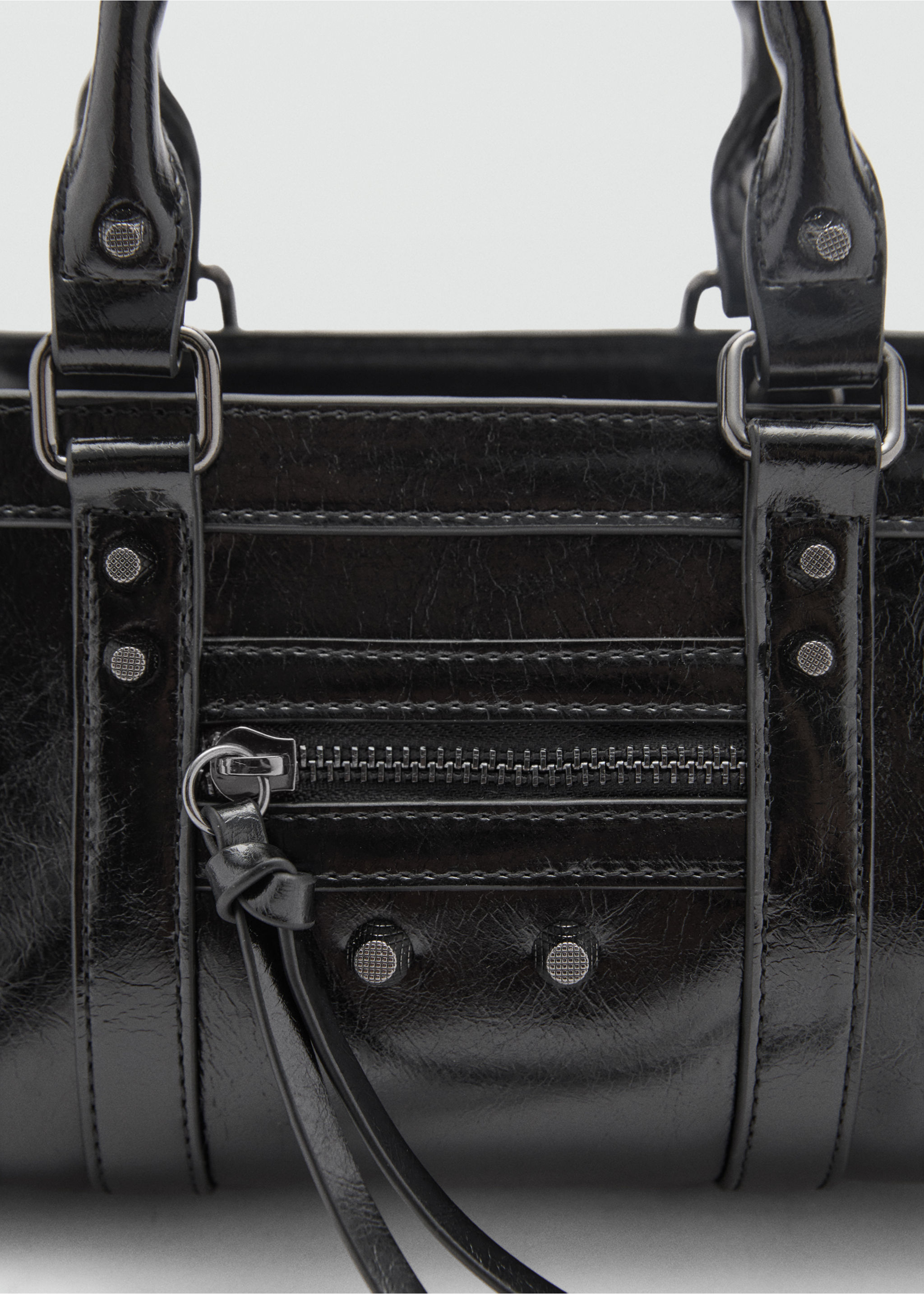 Mini bag with studded handles - Details of the article 1