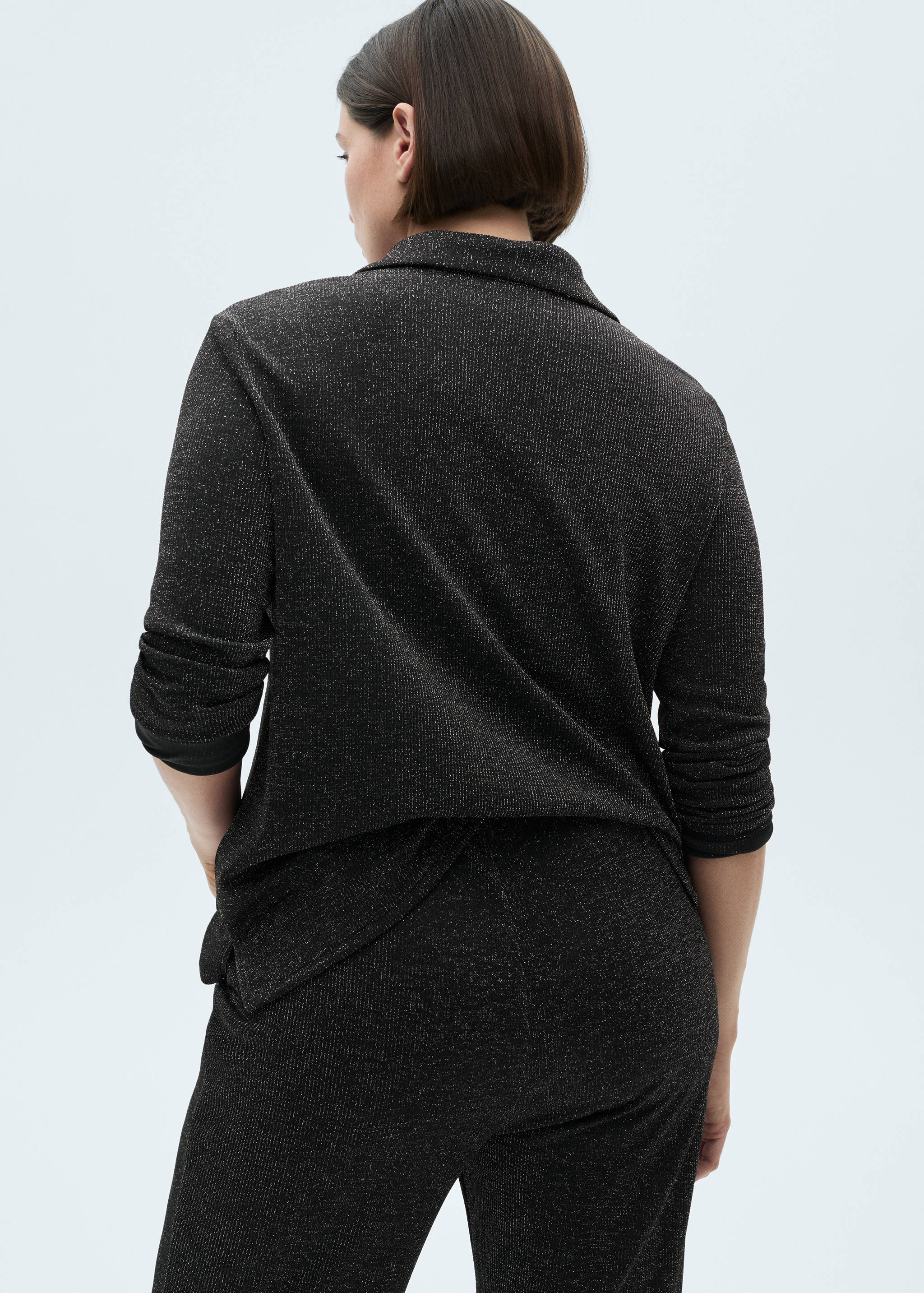 Gebreide lurex broek met wijd uitlopende pijpen - Detail van het artikel 4