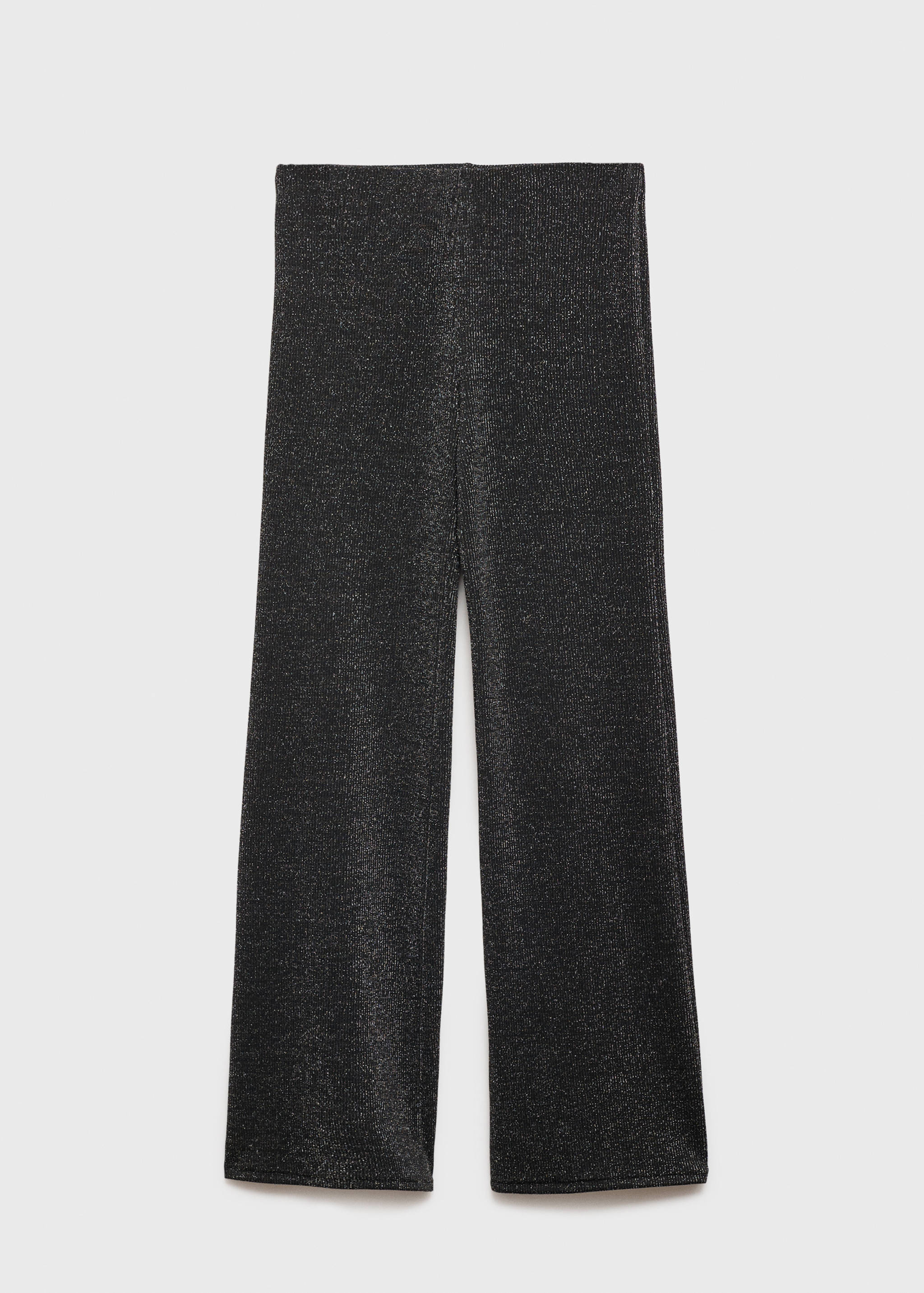 Gebreide lurex broek met wijd uitlopende pijpen - Artikel zonder model