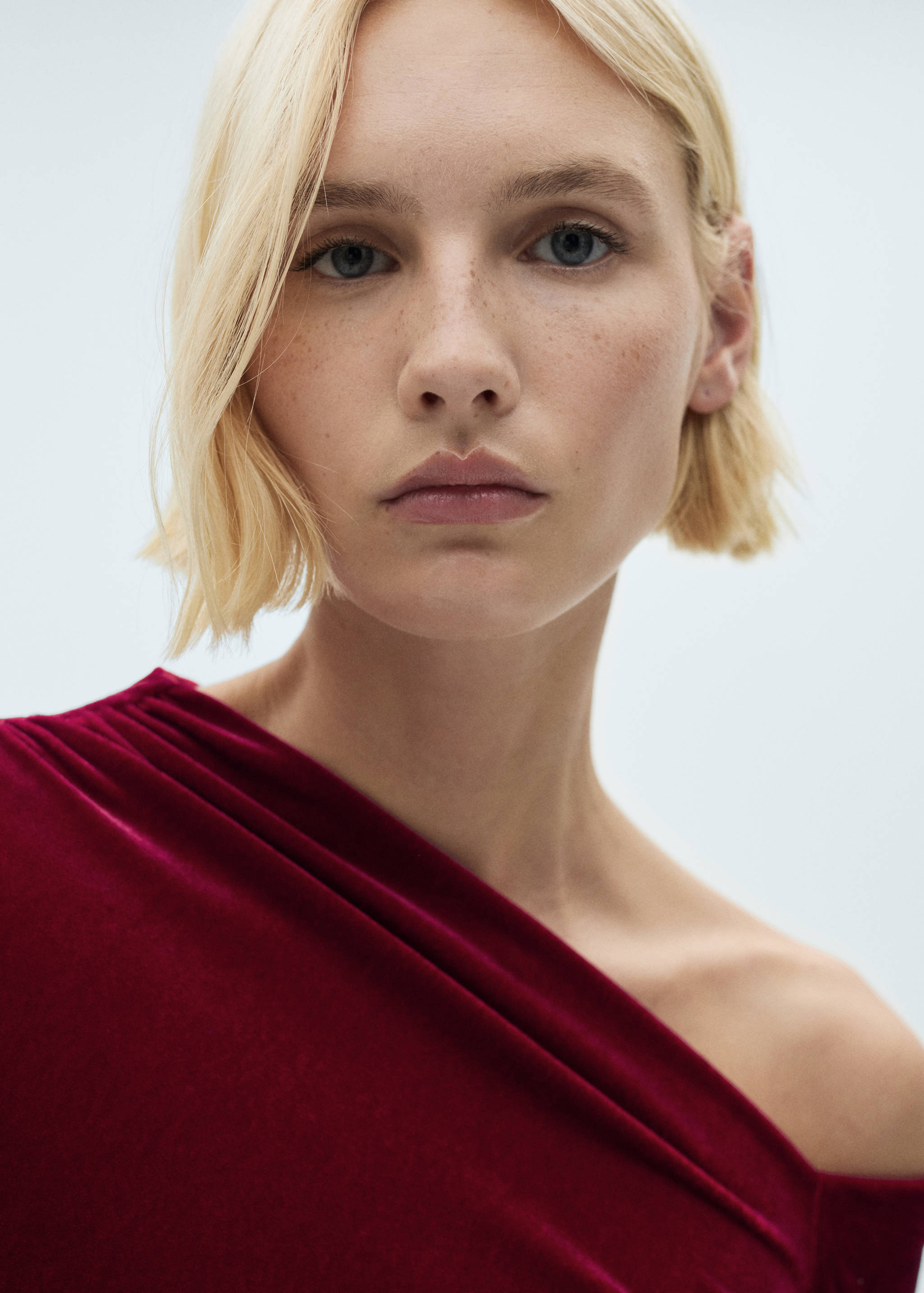 Robe asymétrique velours - Détail de l'article 1