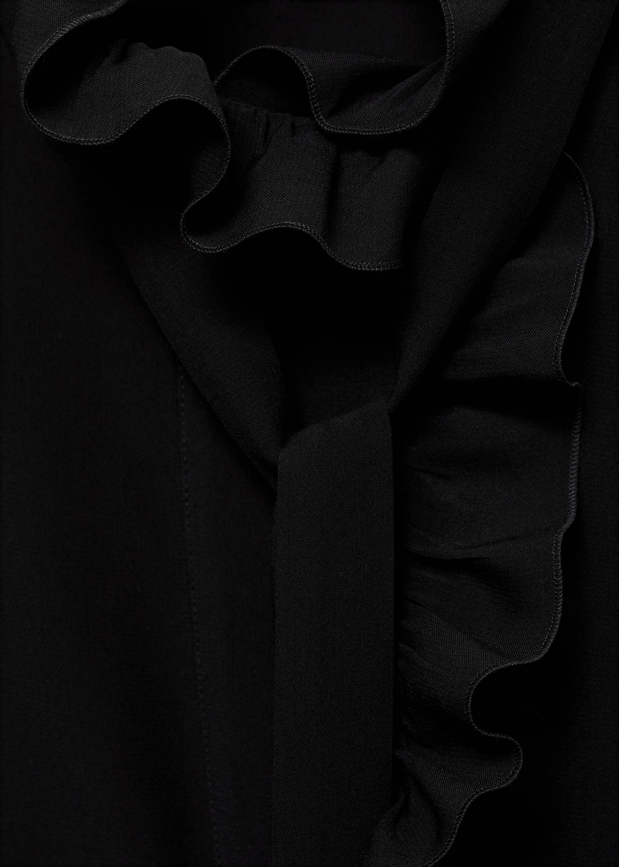 Magas nyakú fodros blúz - A termék adatai 8