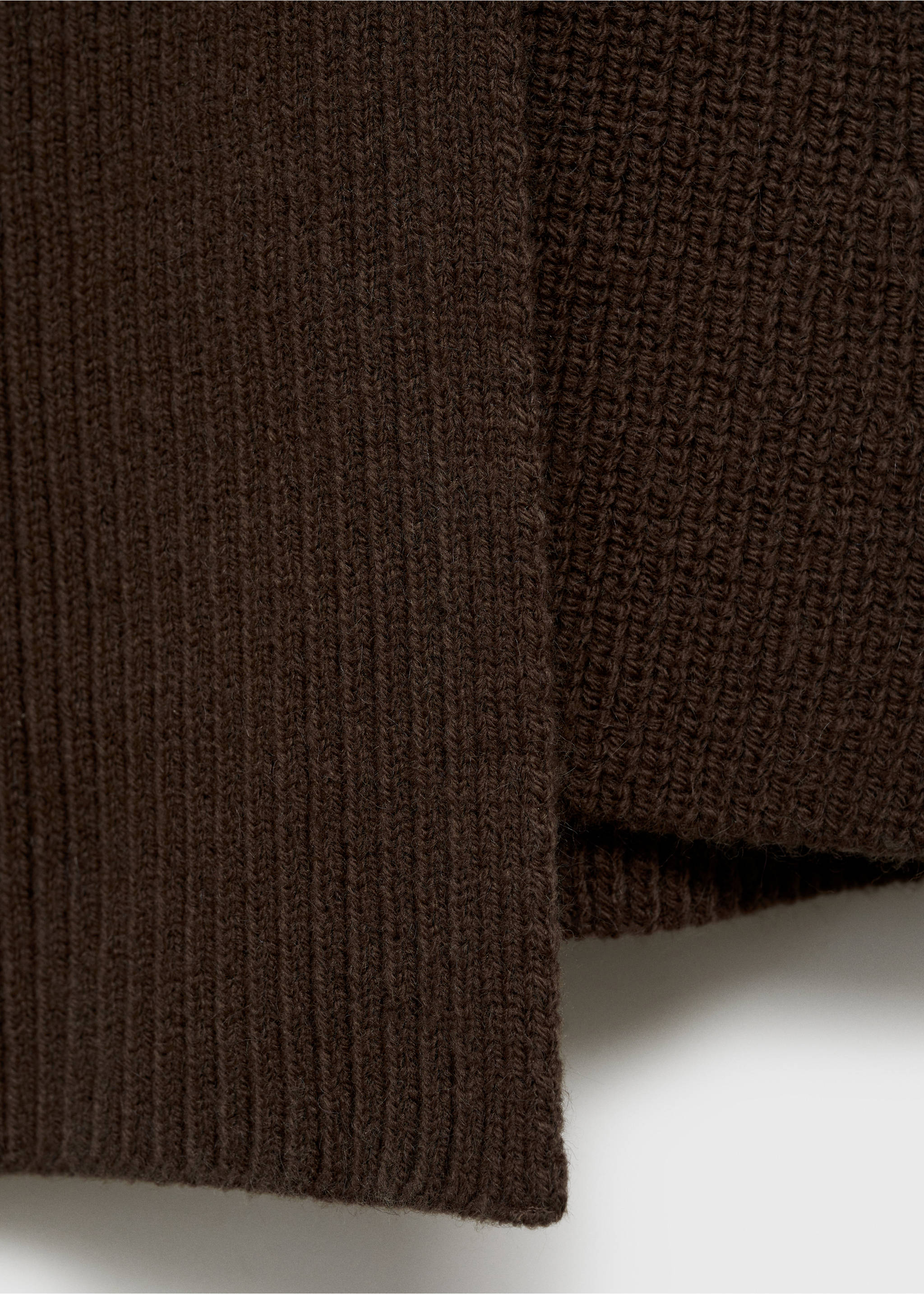 Cape-sjaal met knopen - Detail van het artikel 0, Chocoladebruin. Ref: 77059072-00.