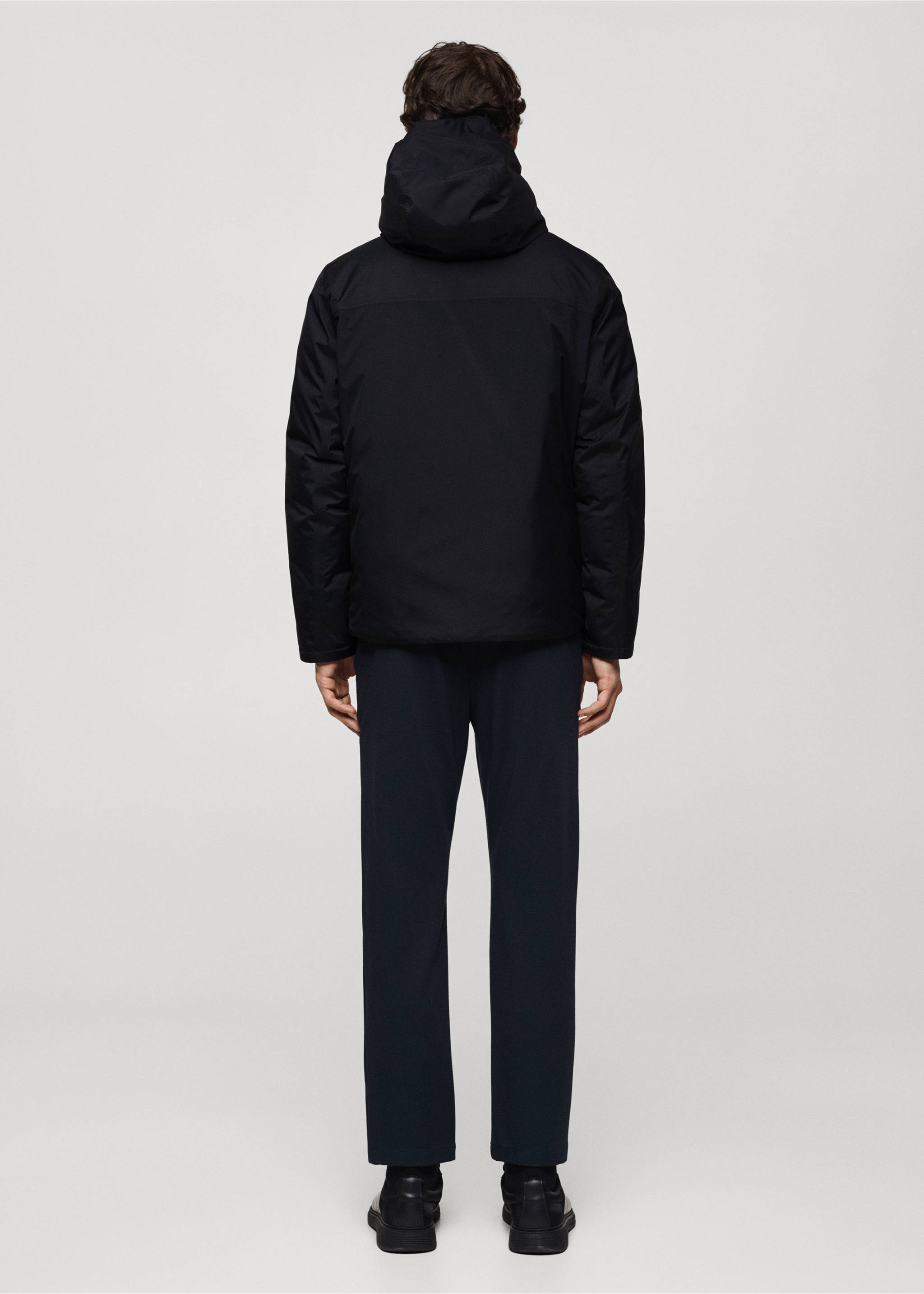 Thermoregulating padded waterproof anorak - Reverse of the article, Dark Navy. Ref: 77059227-00.