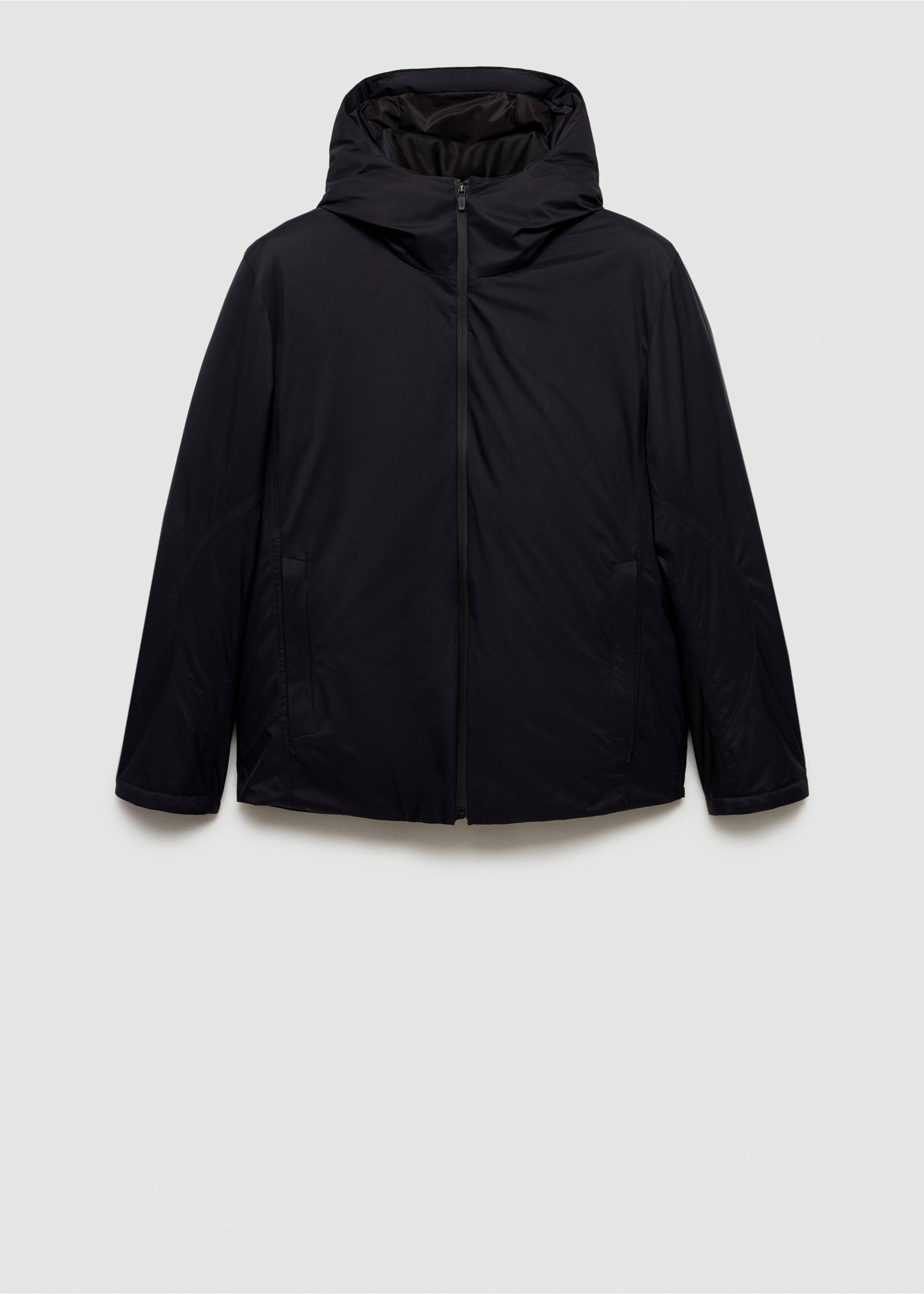 Thermoregulating padded waterproof anorak - Article without model, Dark Navy. Ref: 77059227-00.