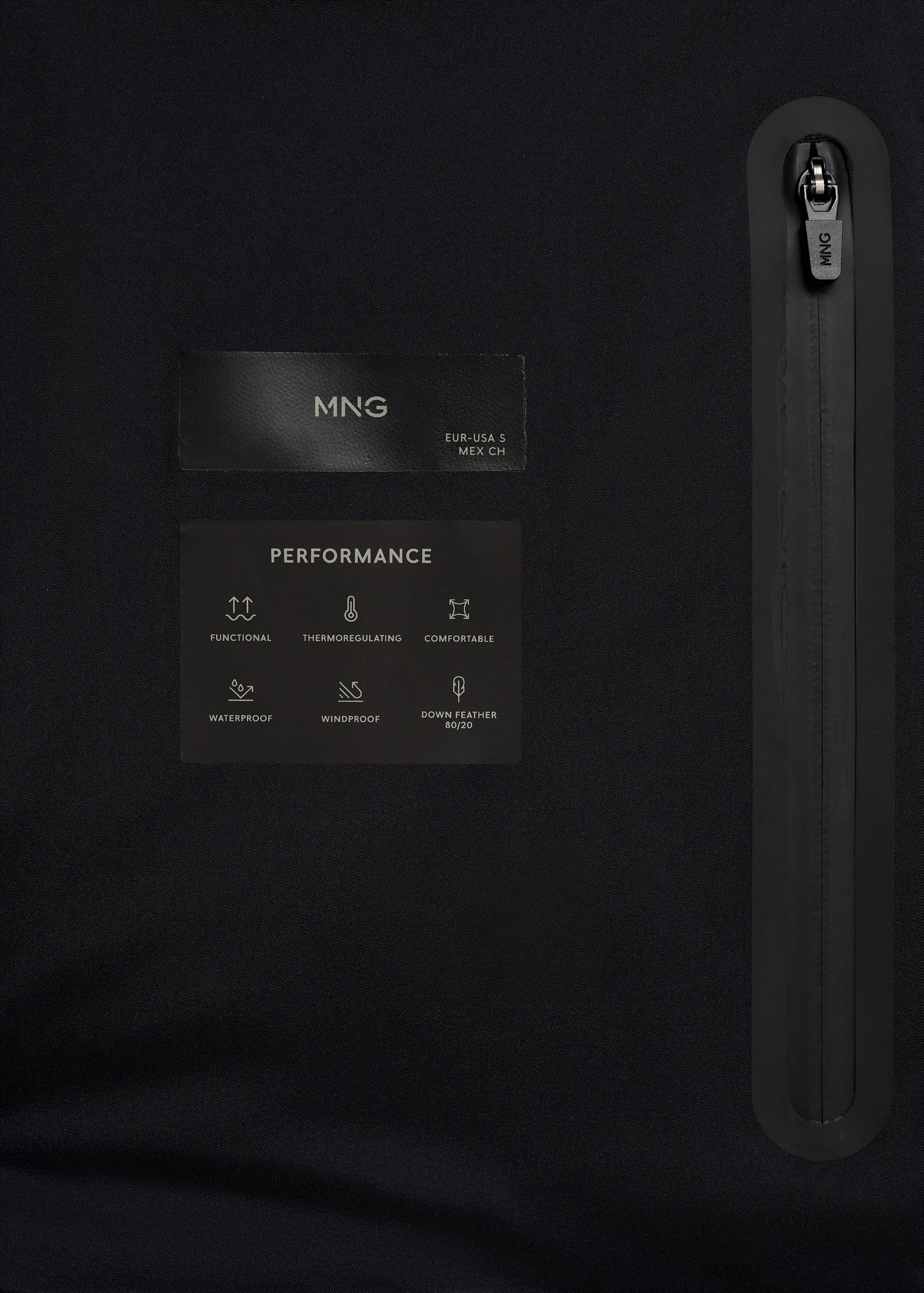 Thermoregulating padded waterproof anorak - Details of the article 0