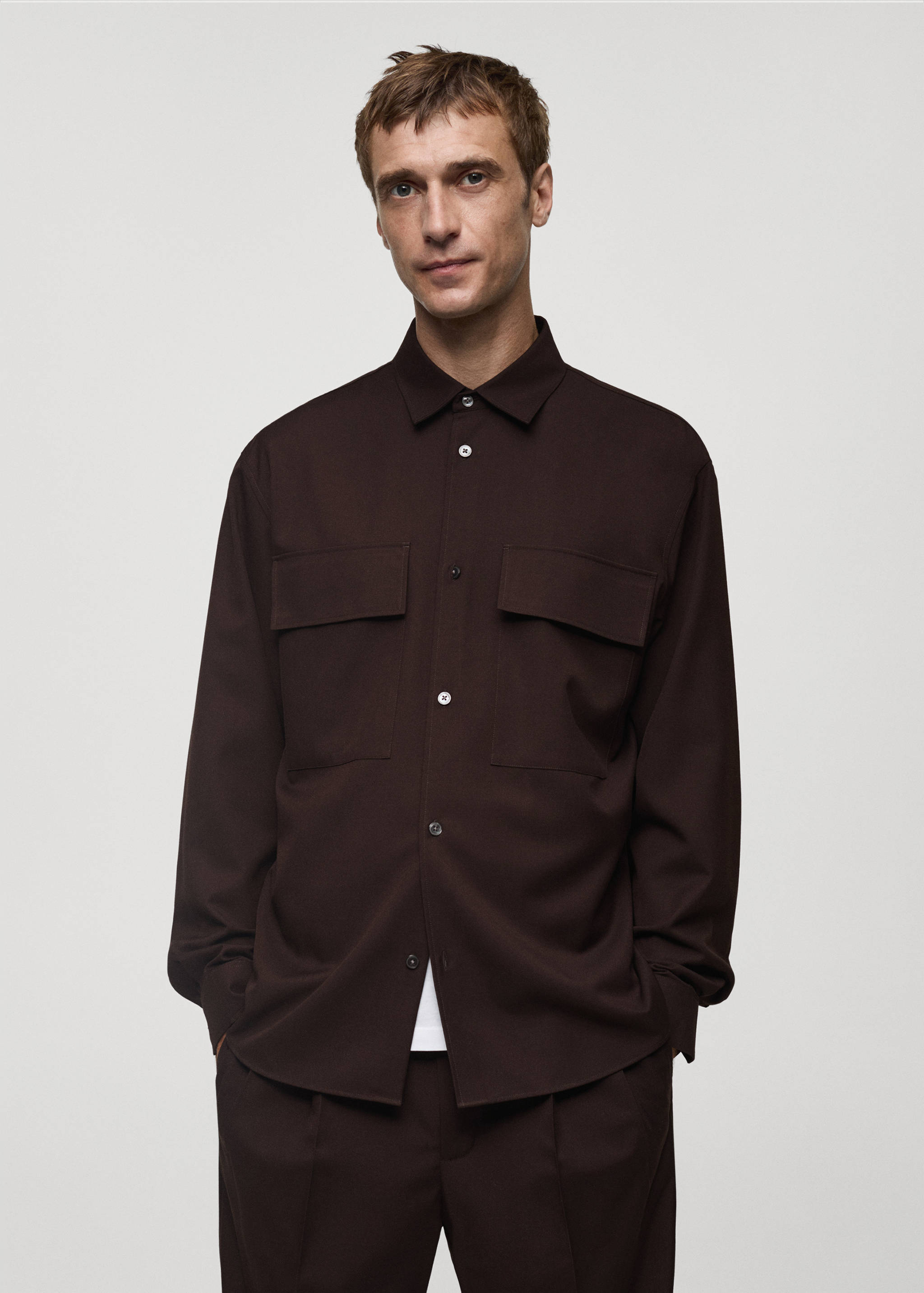 Chemise slim-fit poches - Plan moyen