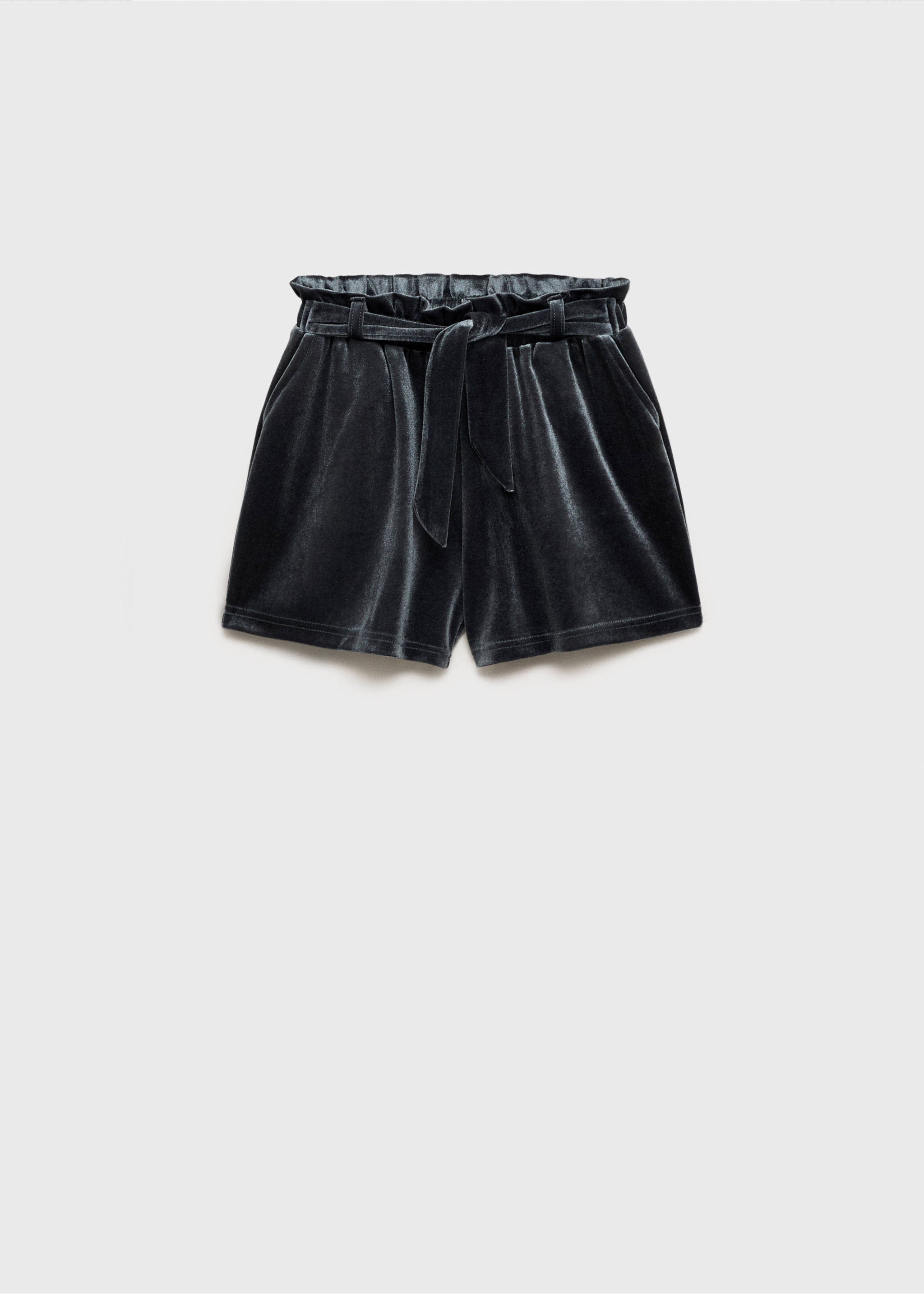 Velvet short - Article without model, Blue. Ref: 77059232-00.