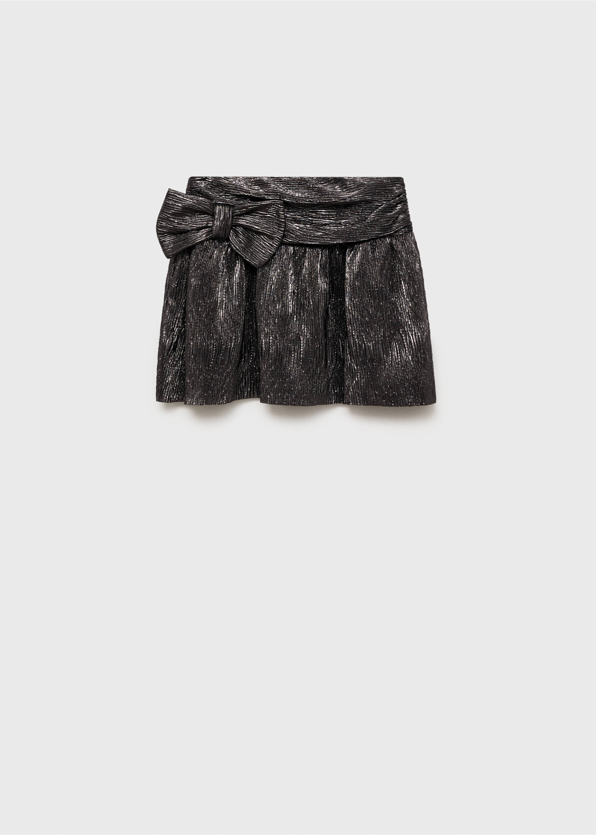 Metallic bow skirt - Article without model, Silver. Ref: 77059242-00.