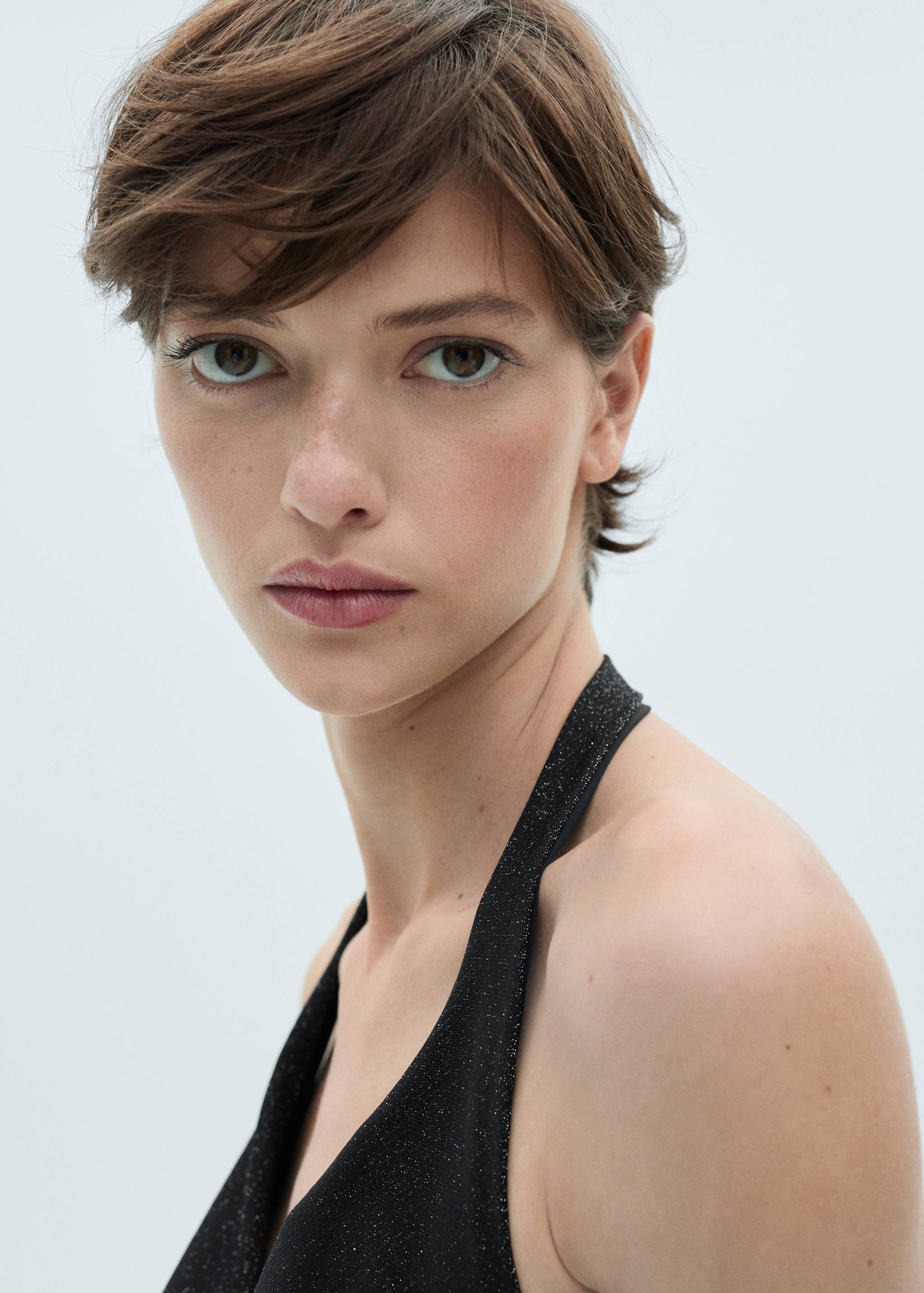 Lurex jurk met gedrapeerde hals - Detail van het artikel 1