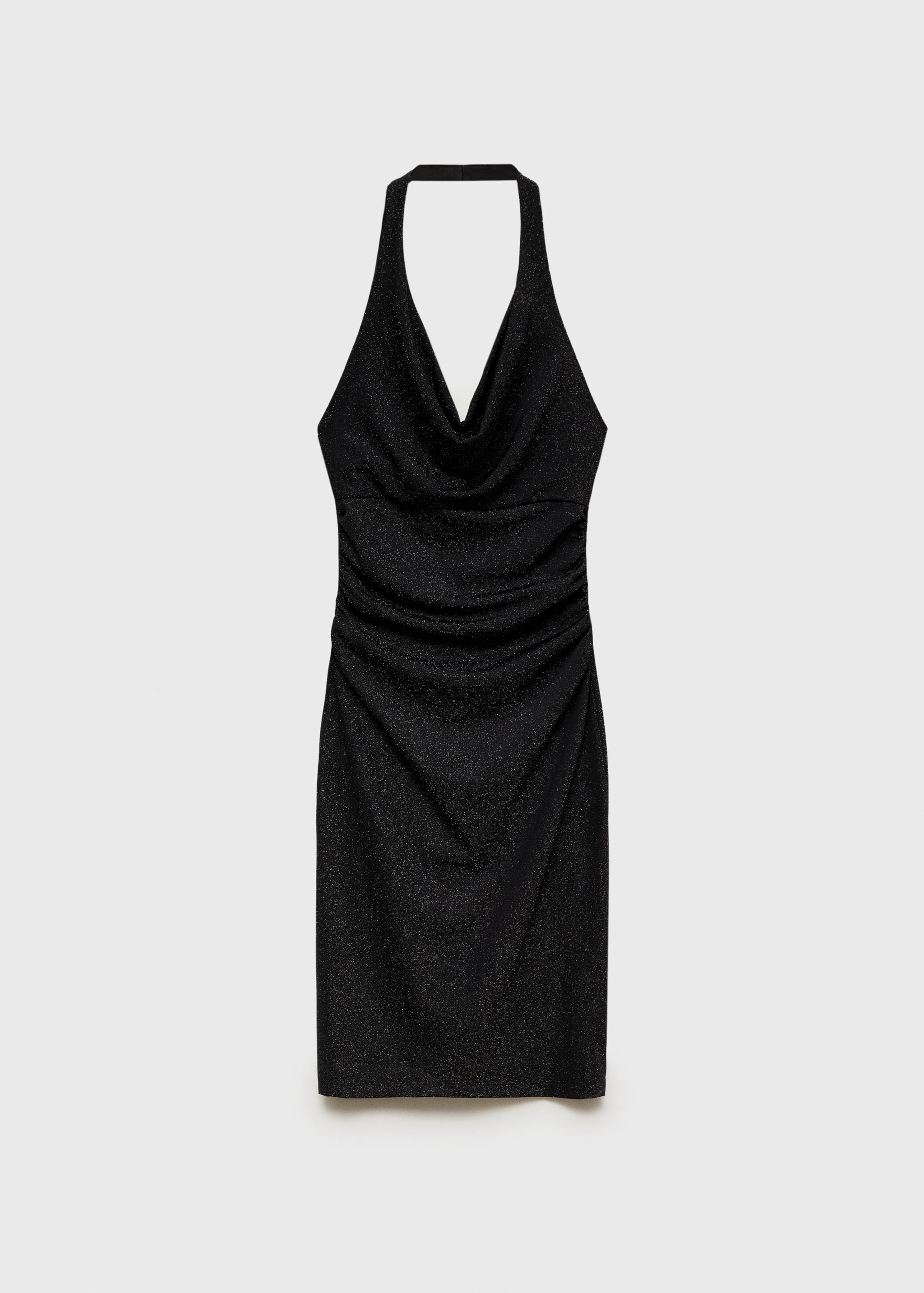 Lurex jurk met gedrapeerde hals - Artikel zonder model
