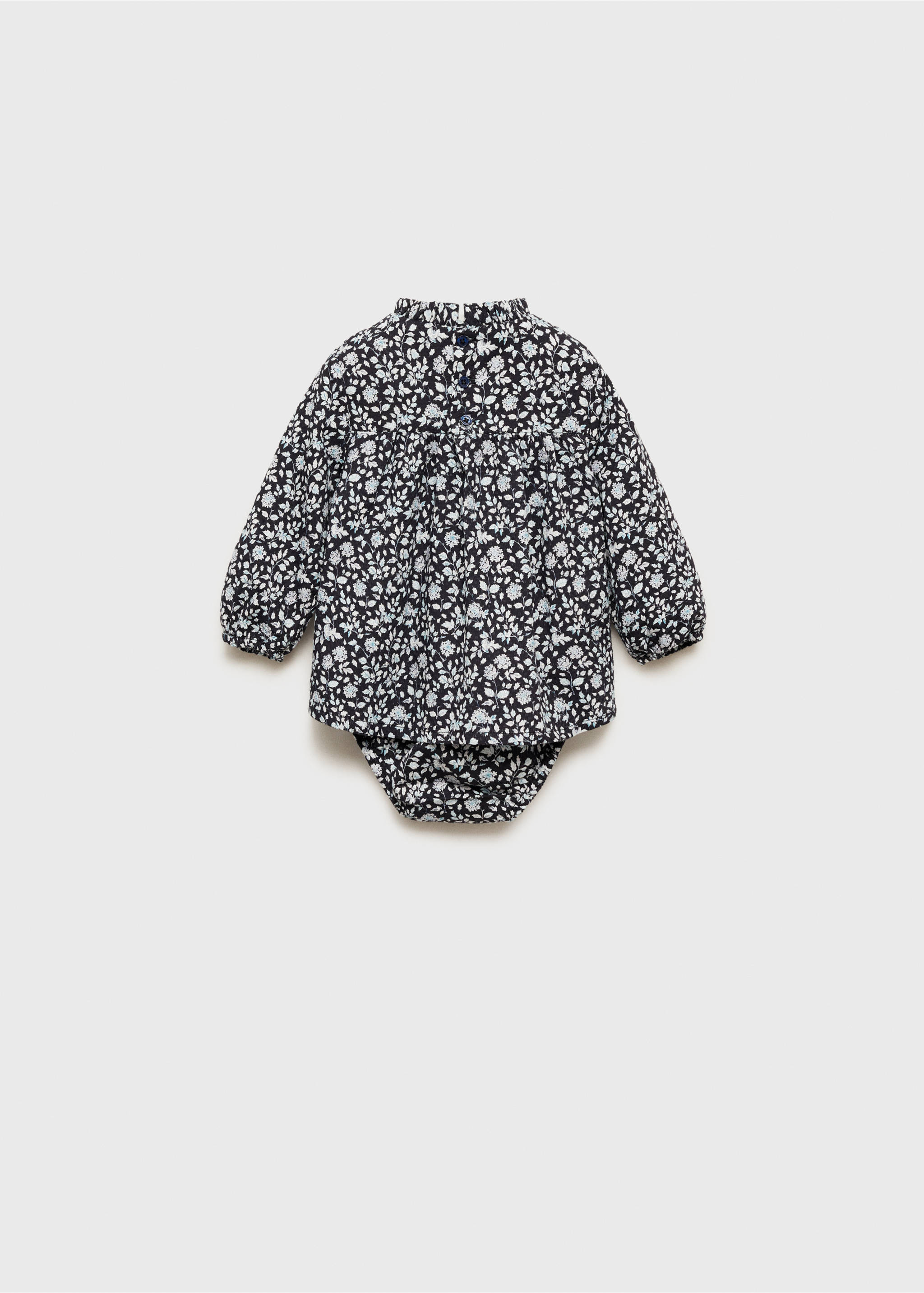 Printed dress and nappy cover - Reverse of the article, Dark Navy. Ref: 77059606-00.