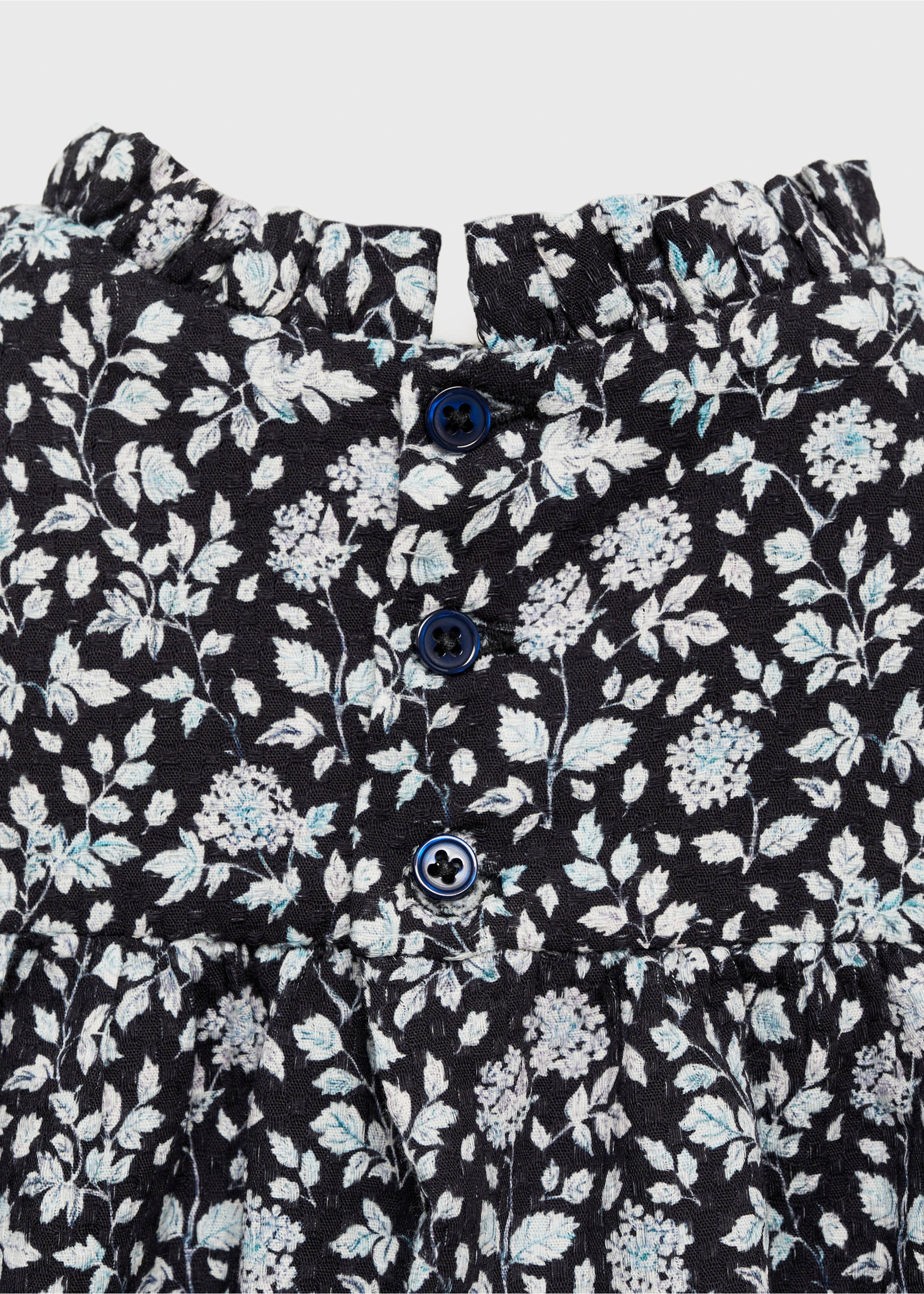 Printed dress and nappy cover - Details of the article 8, Dark Navy. Ref: 77059606-00.