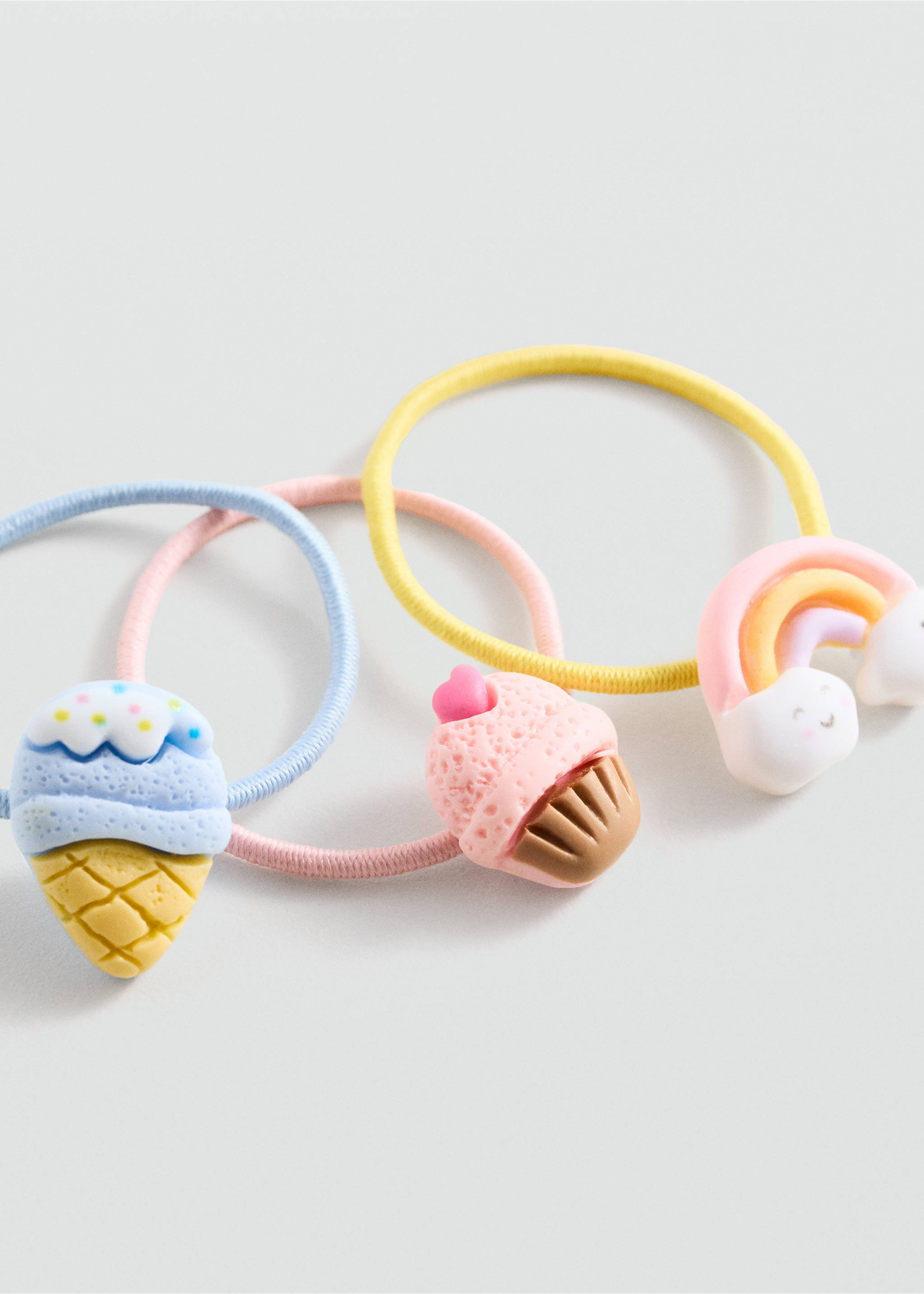 Pack of rubber bands and clips - Details of the article 1, Pink. Ref: 77060326-00.