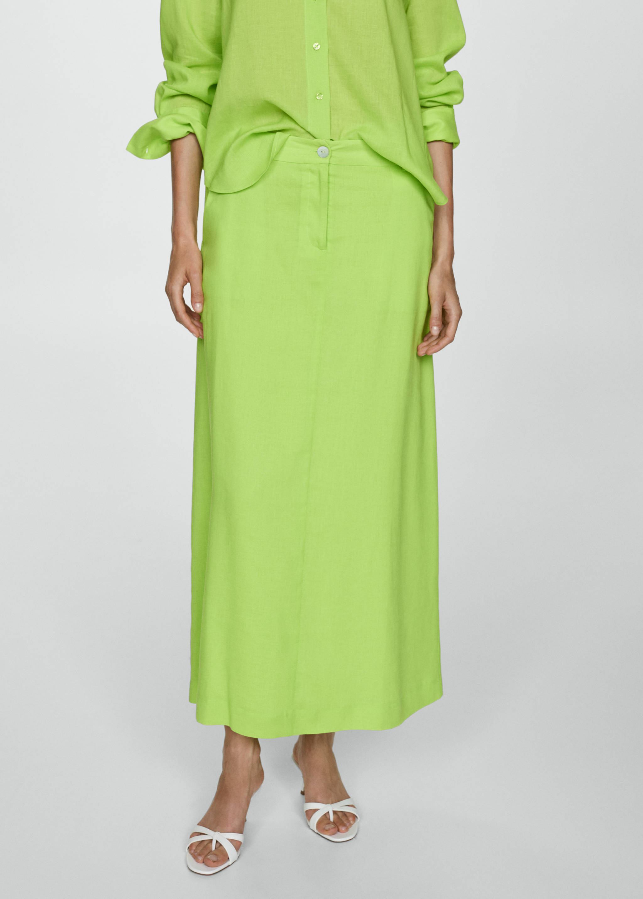 Long lyocell skirt - Medium plane