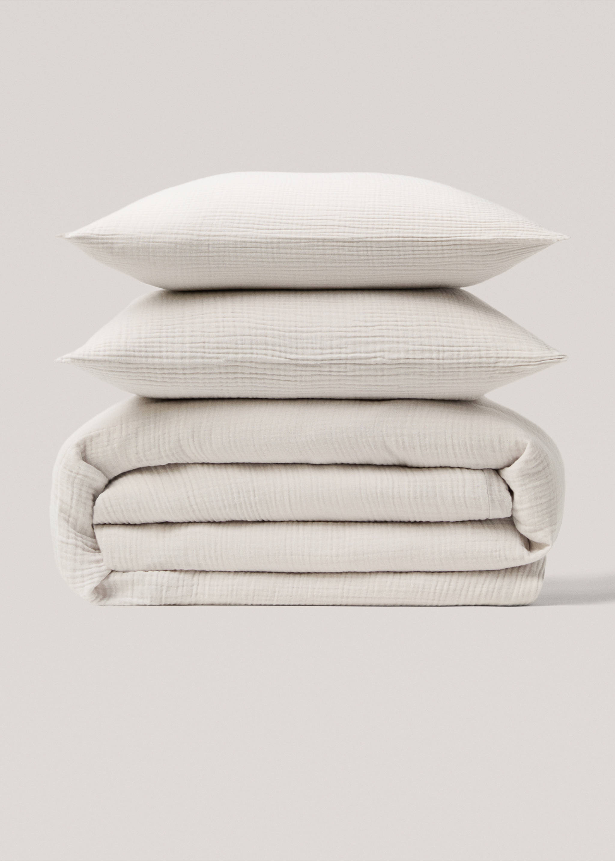 Påslakan bomullsväv 90 cm säng - Artikel utan modell, Ljus Heather Grå. Ref: 77060332-00.