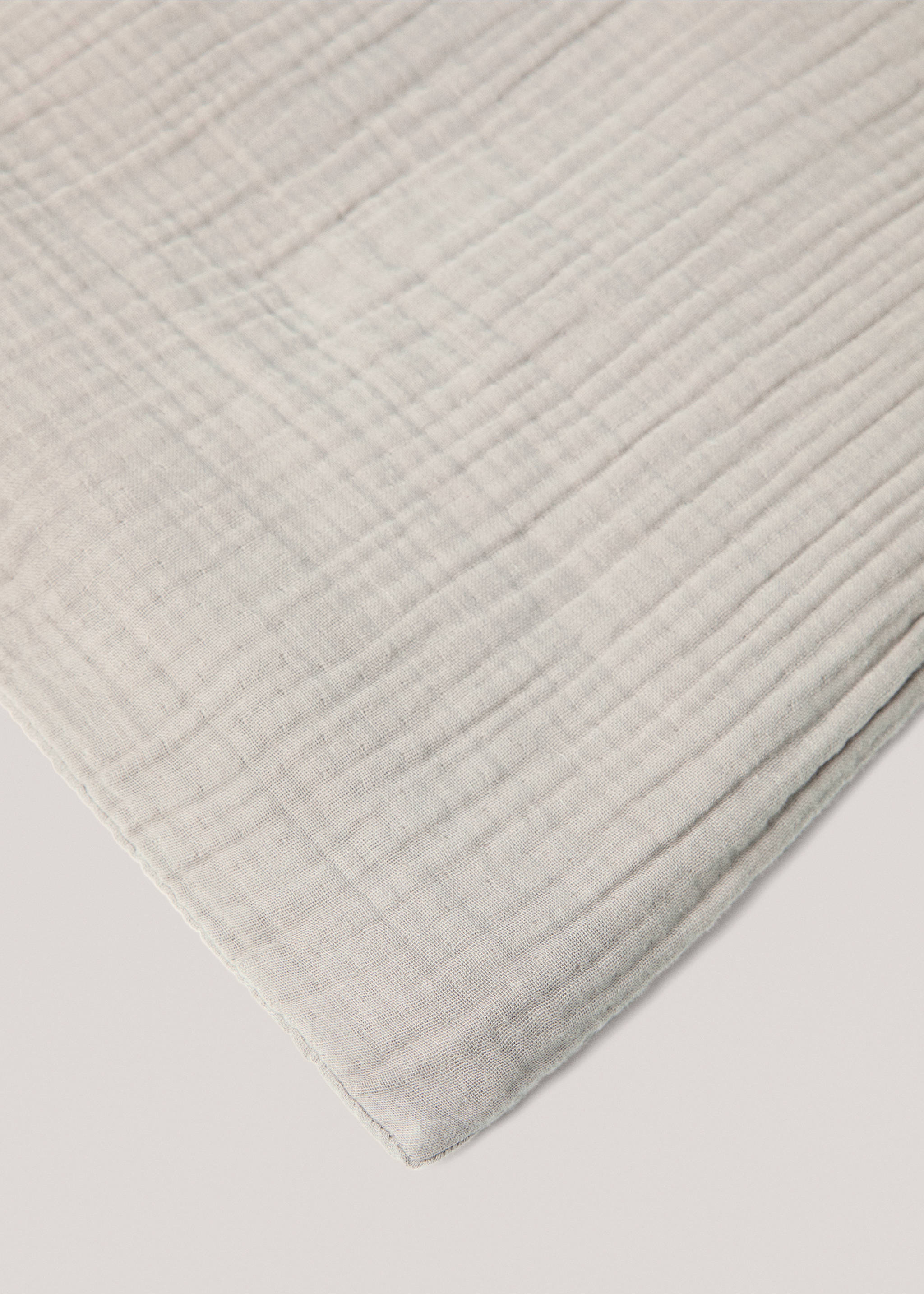 Påslakan bomullsväv 90 cm säng - Detaljer om artikeln 3, Mellangrå. Ref: 77060332-00.