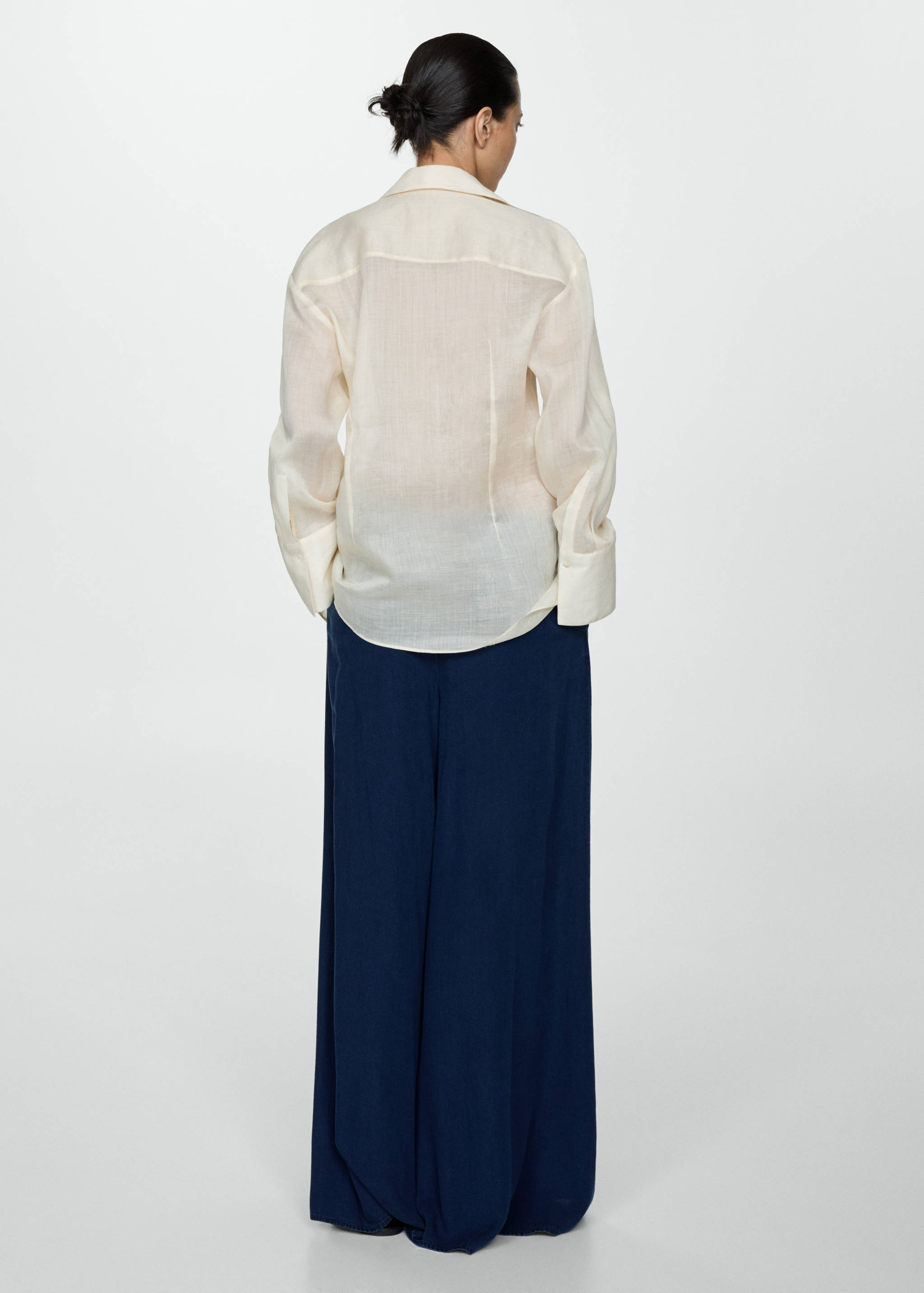 Lyocell-Hose mit Stretchbund - Rückseite des Artikels