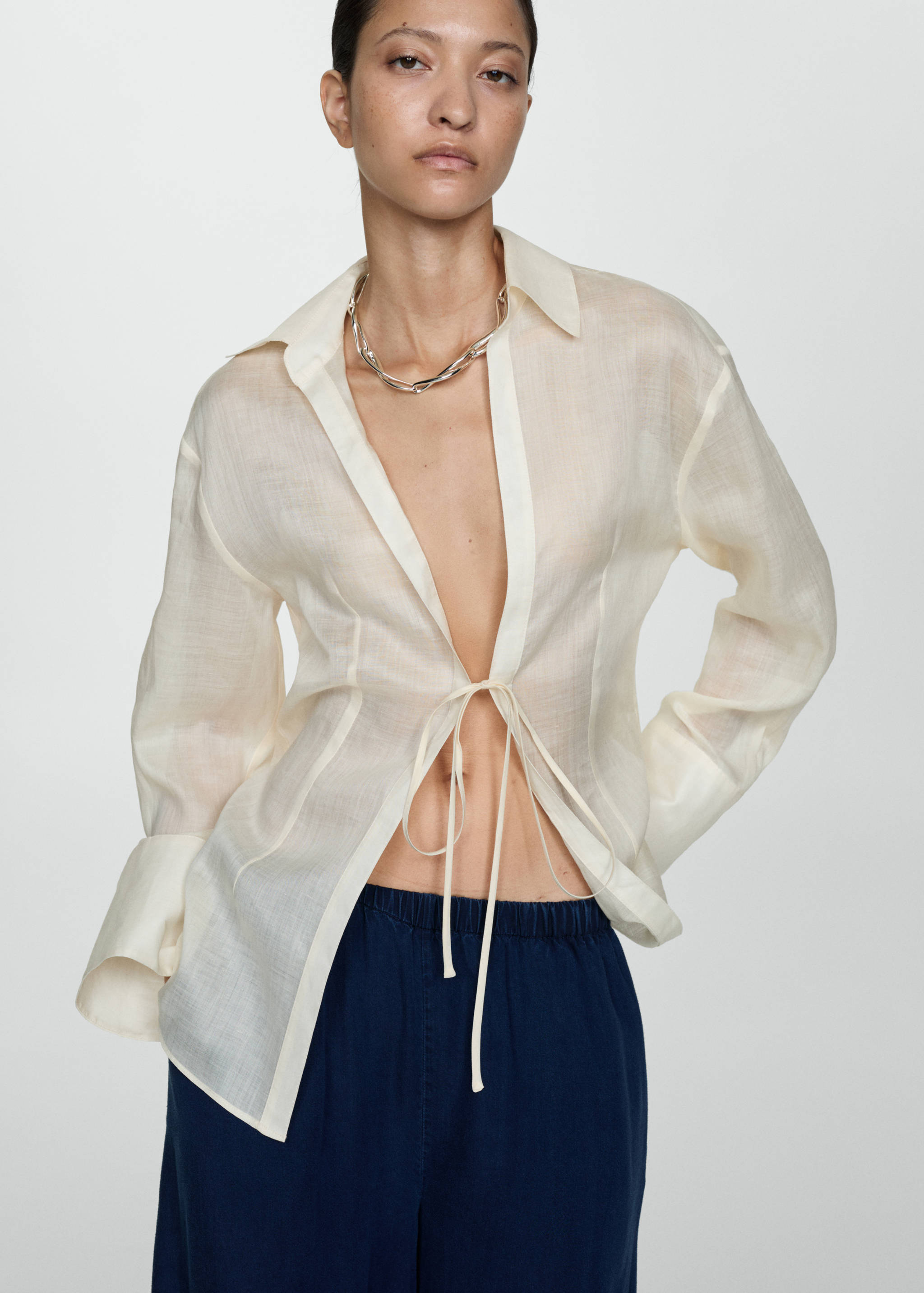 Lyocell-Hose mit Stretchbund - Detail des Artikels 1