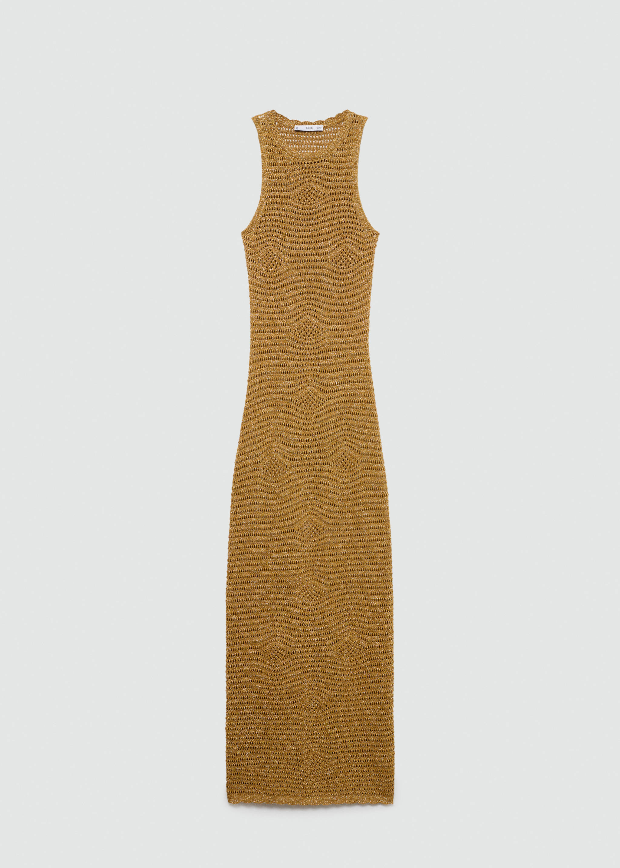 Long lurex crochet dress - Article without model