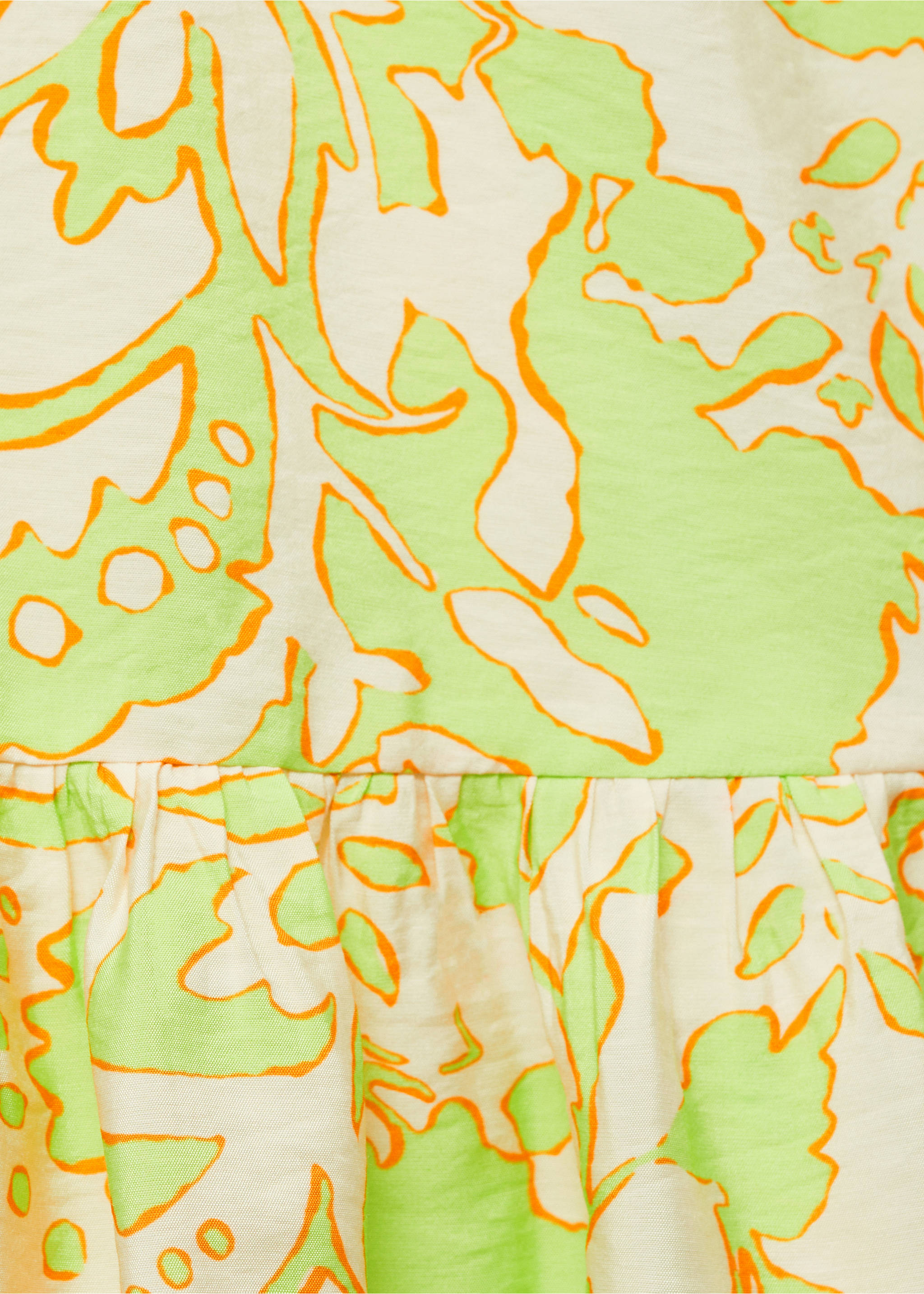 Robe imprimée à nœud - Détail de l'article 0, Citron vert. Ref: 77060344-00.