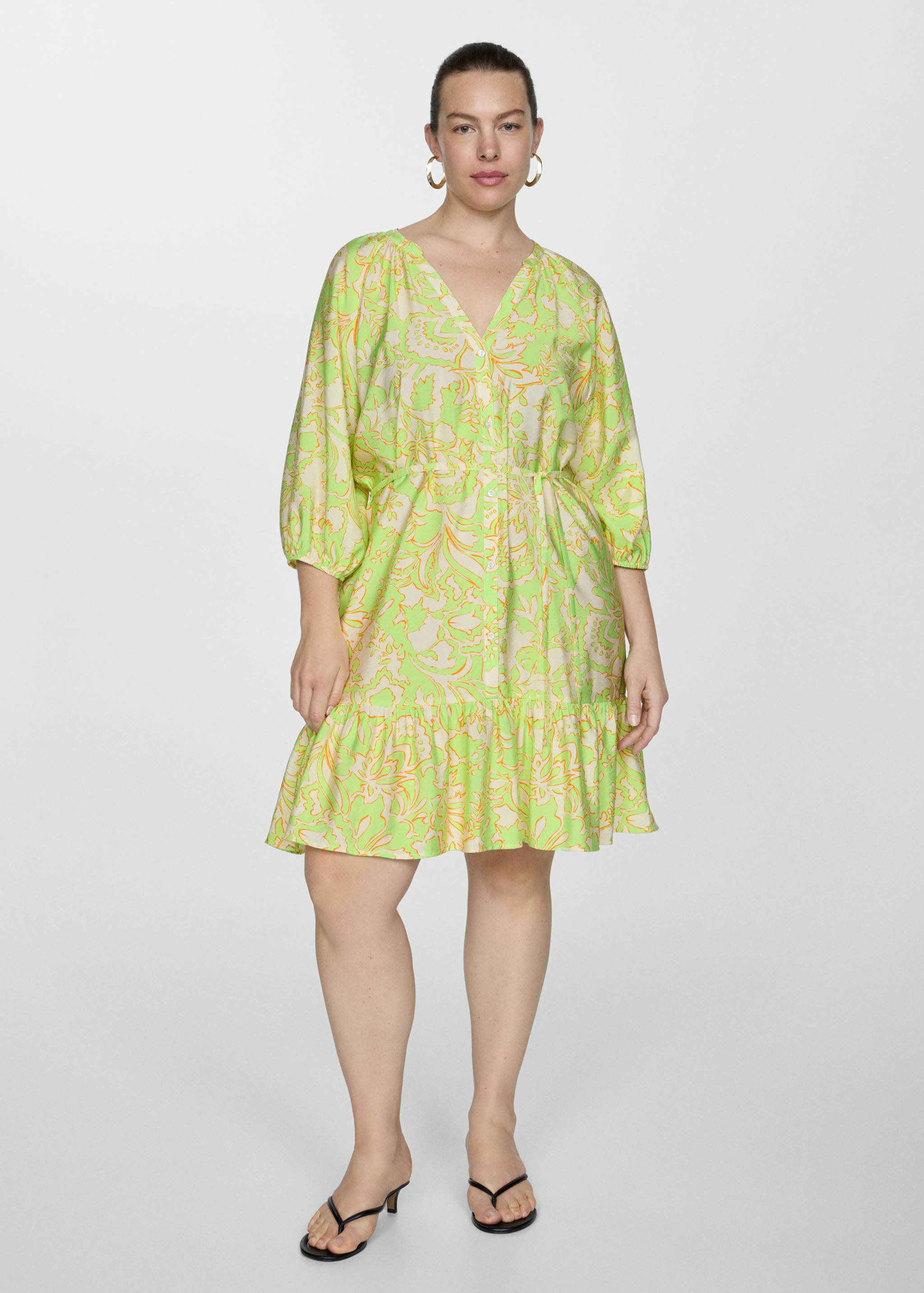 Robe imprimée à nœud - Détail de l'article 3